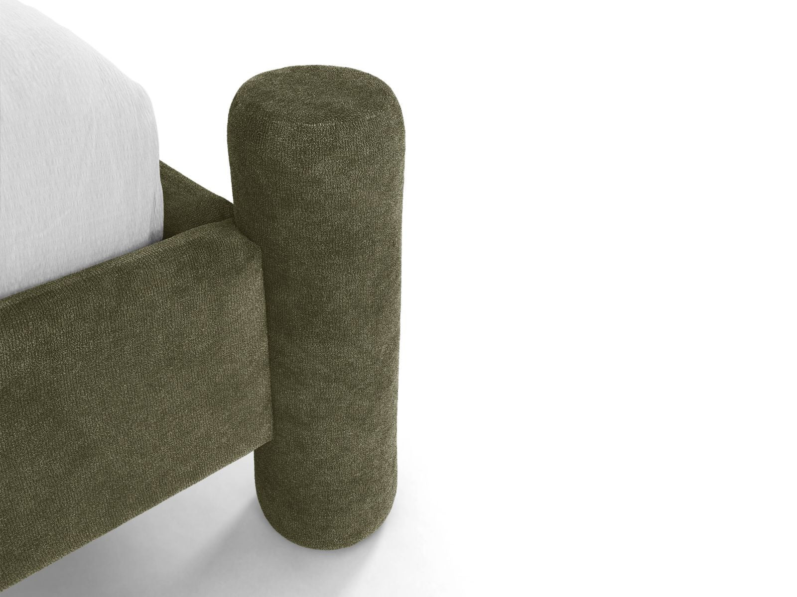 Bed VERA groene chenille
