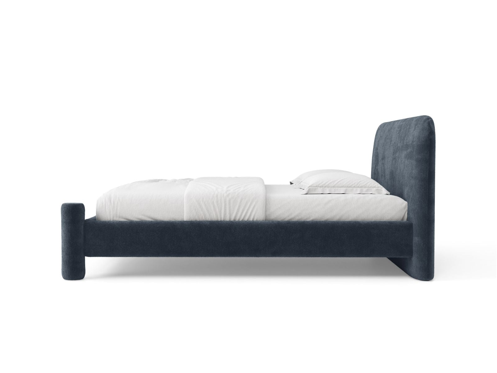 Bed VERA donkerblauwe chenille
