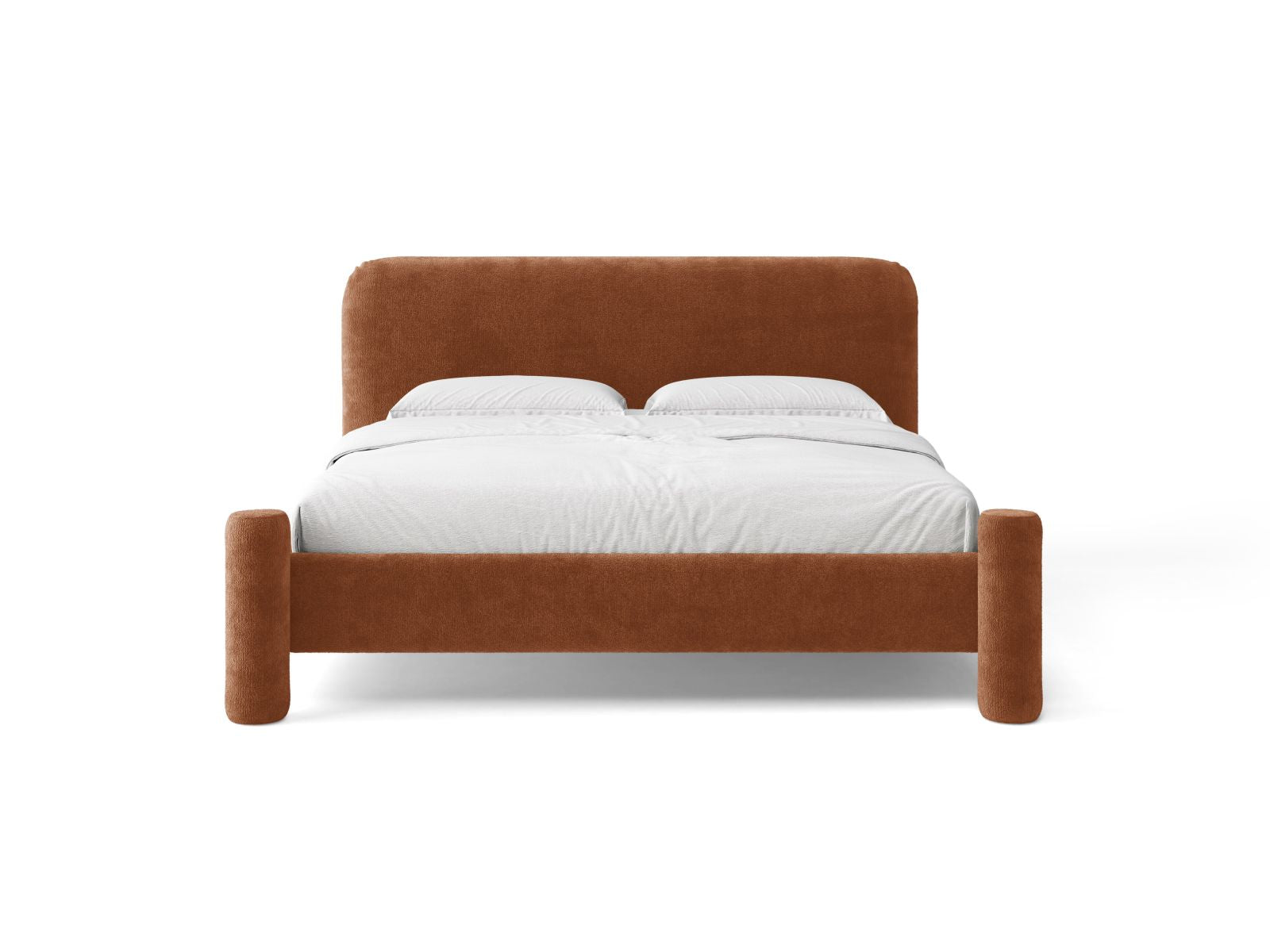 Bed VERA baksteen chenille