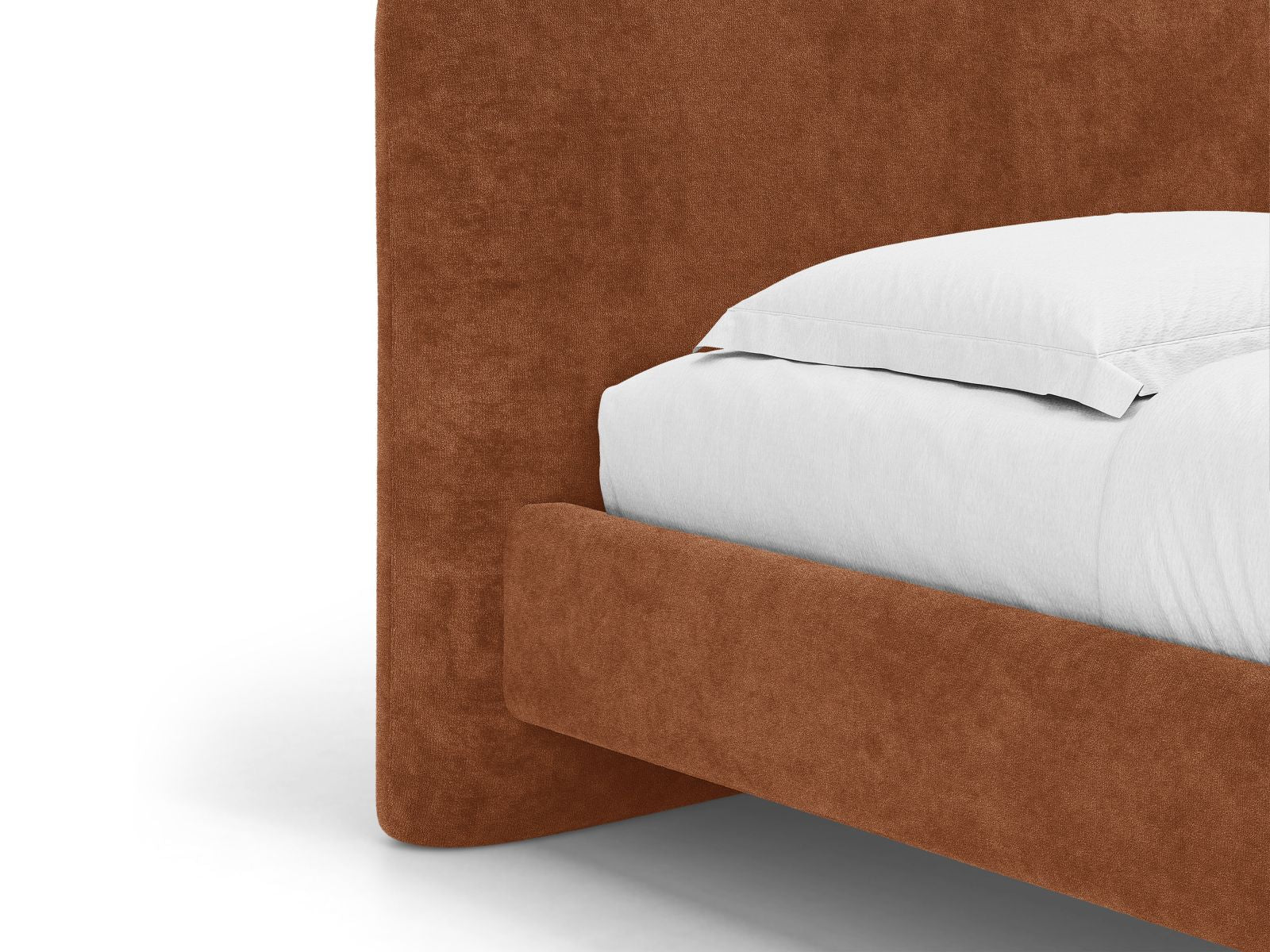 Bed VERA baksteen chenille