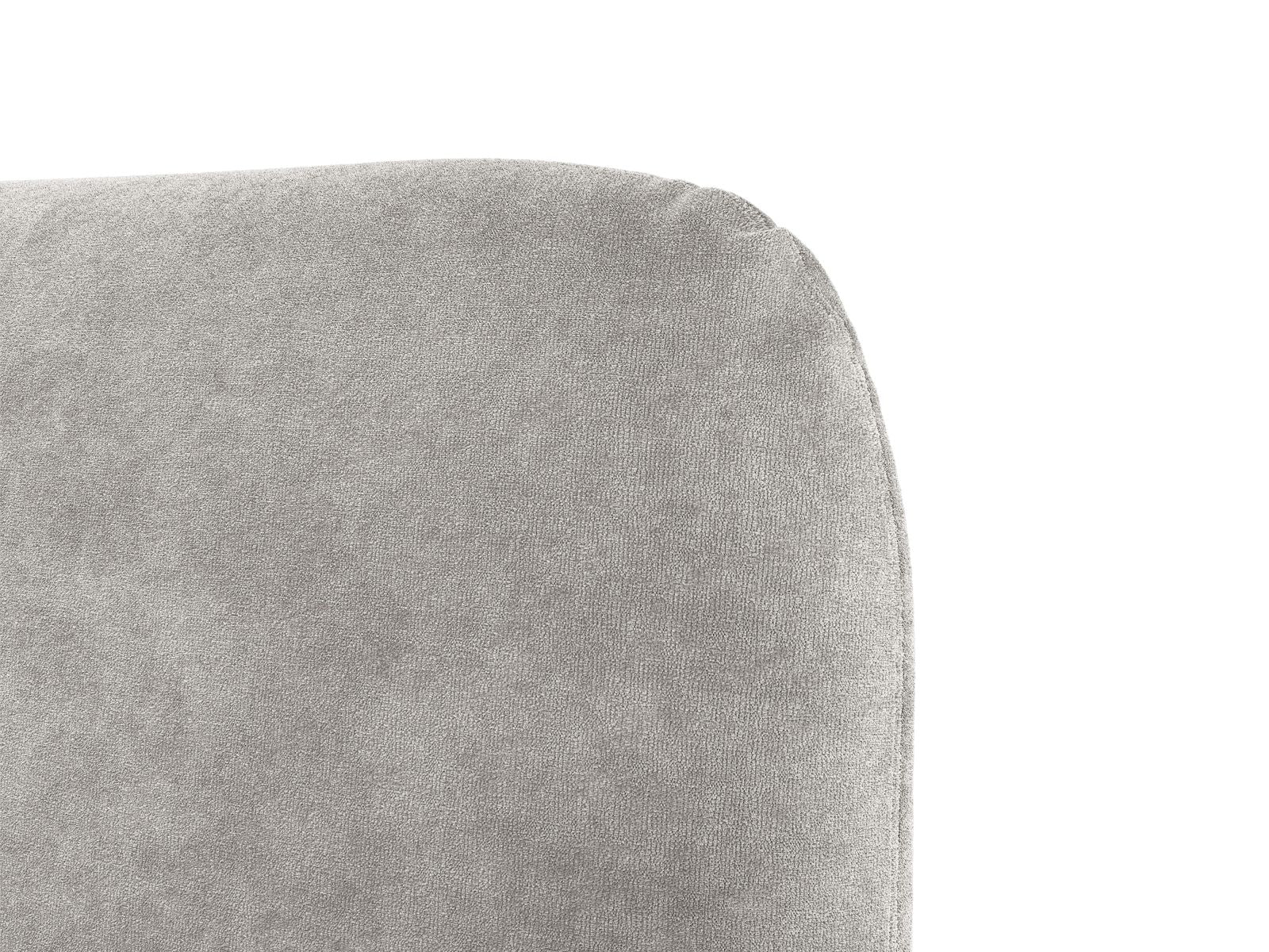 Bed VERA lichtgrijs chenille
