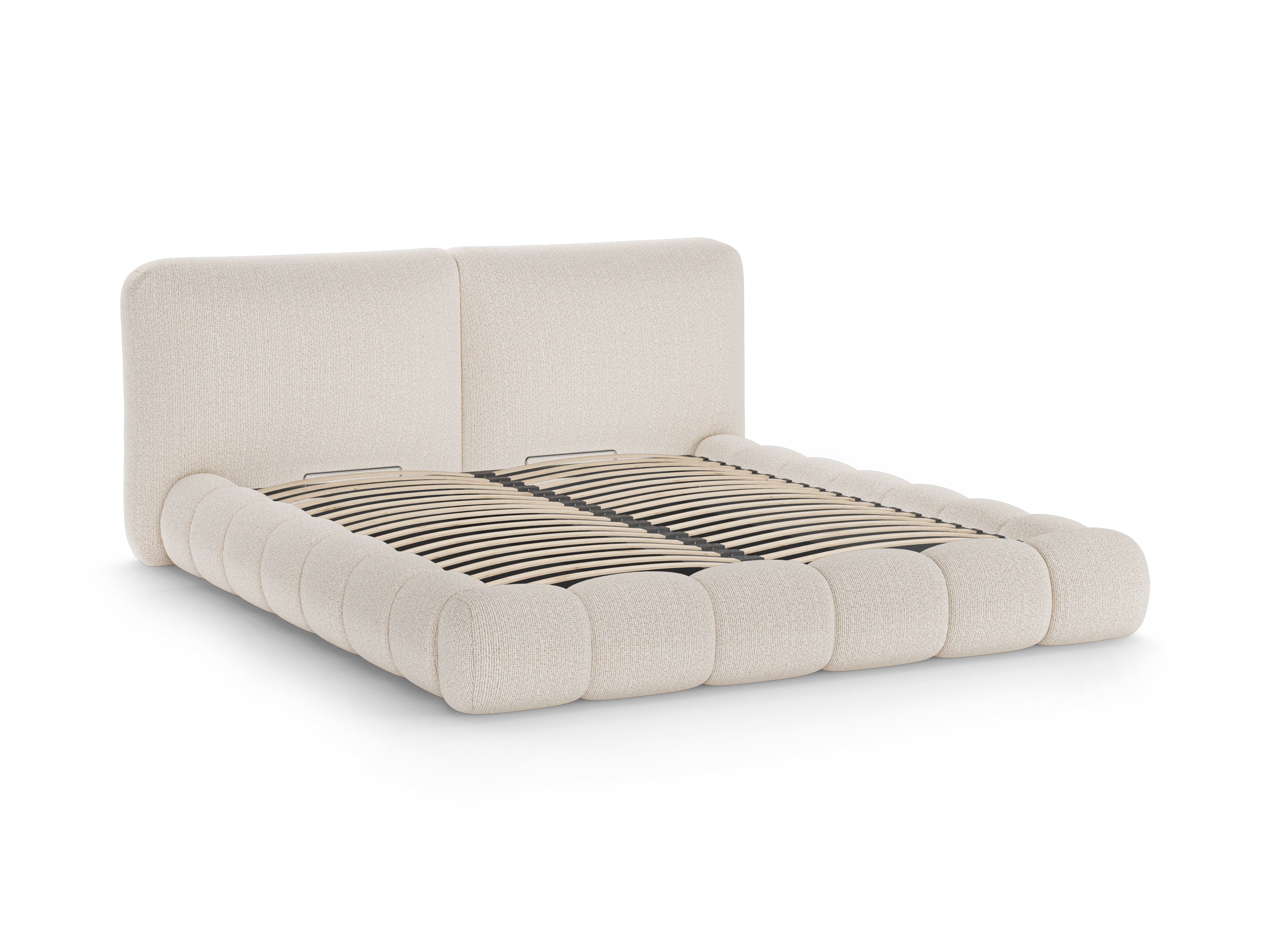 Bed SOLANGE lichtbeige melange