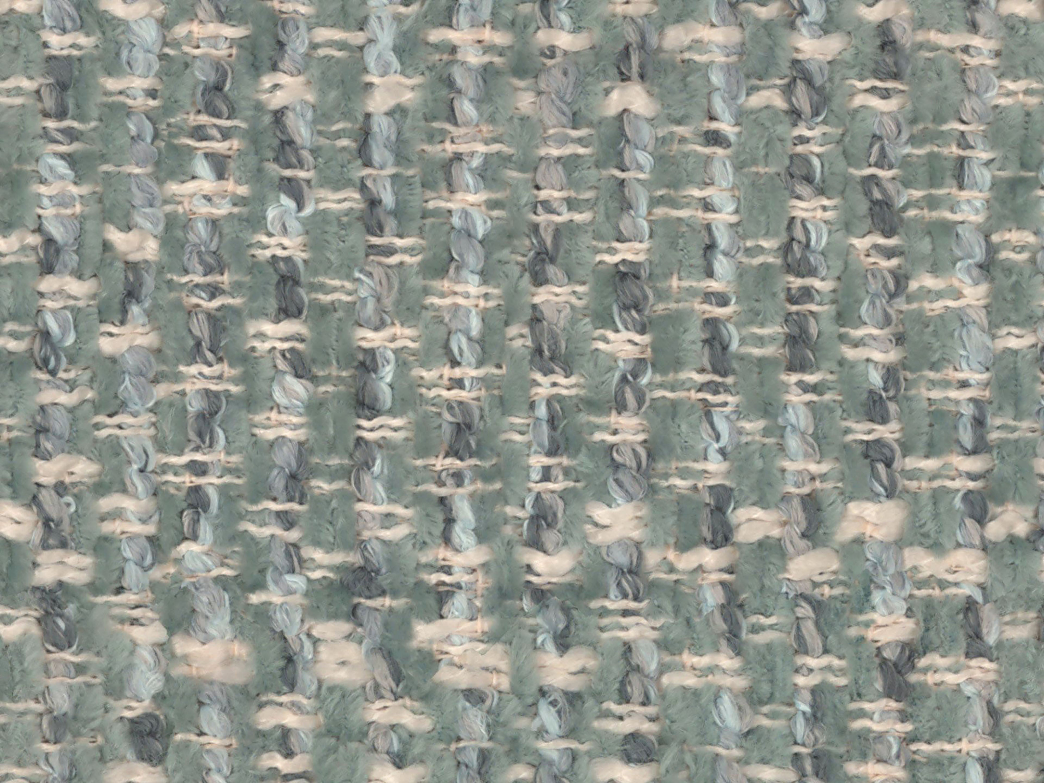 Bed SOLANGE gedempt blauw mélange