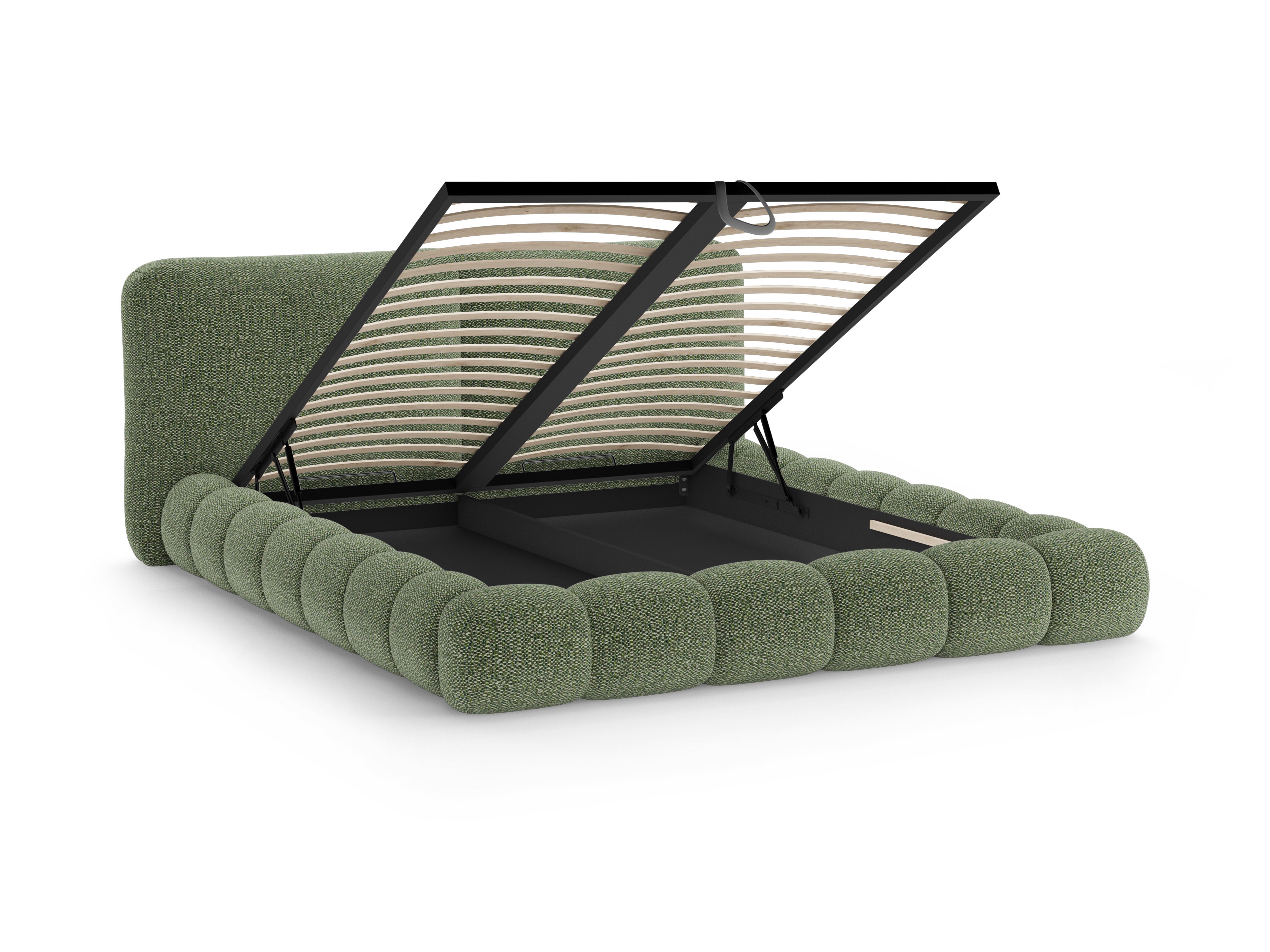 Bed SOLANGE groen melange
