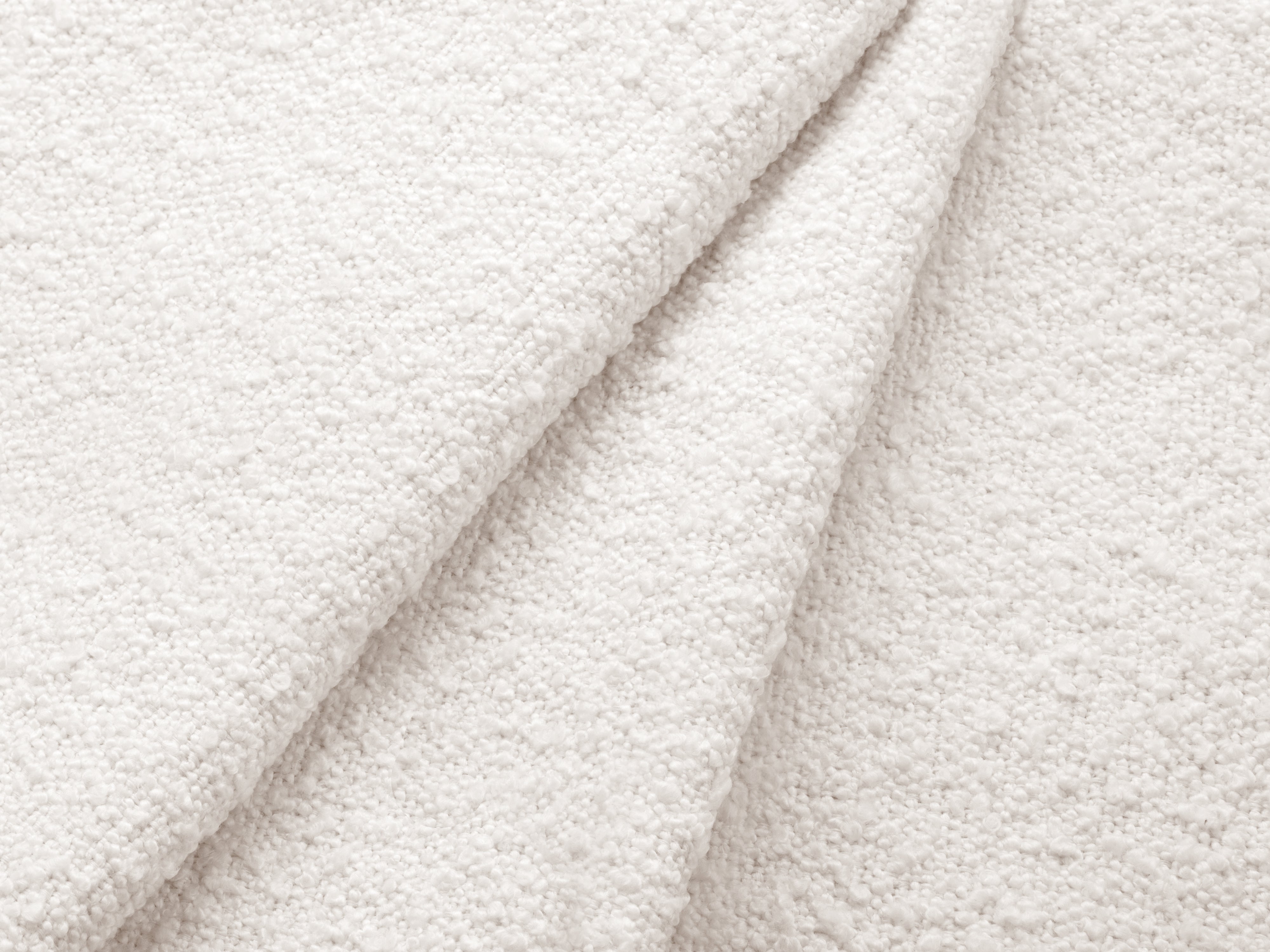 Bed met opbergruimte LUPINE witte boucle