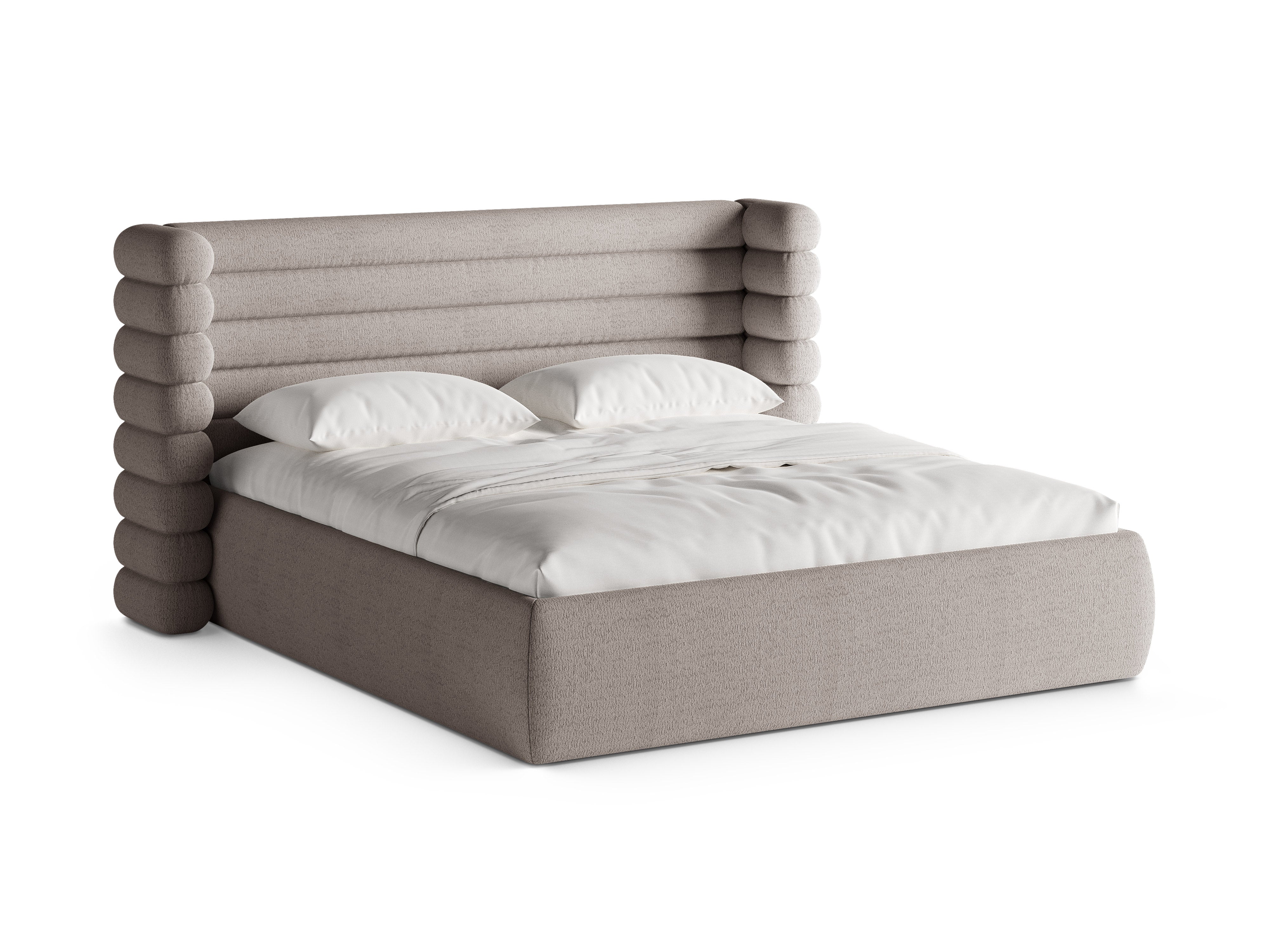 MOUNT Bed in Warm Gray Boucle