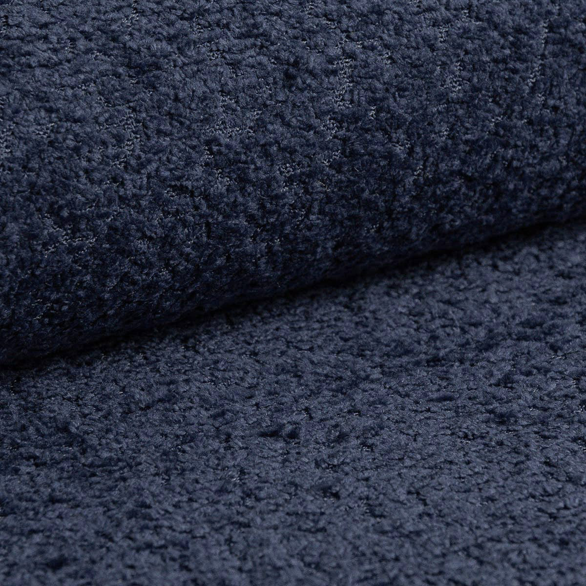 Łóżko MOUNT morski niebieski boucle – tkanina bouclé, Micadoni