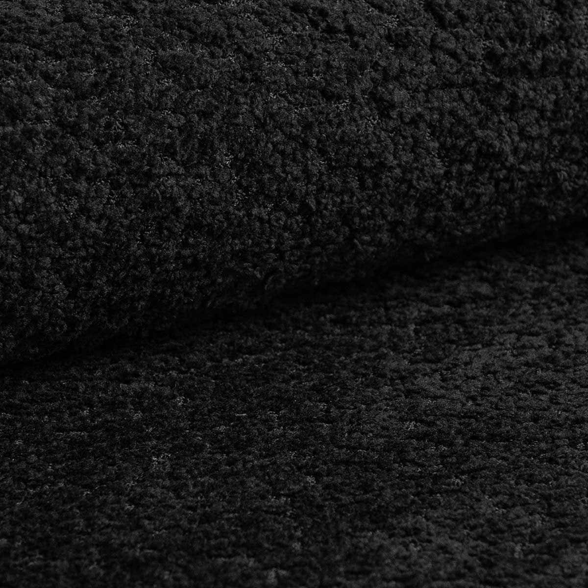 Łóżko MOUNT czarny boucle – tkanina bouclé, Micadoni