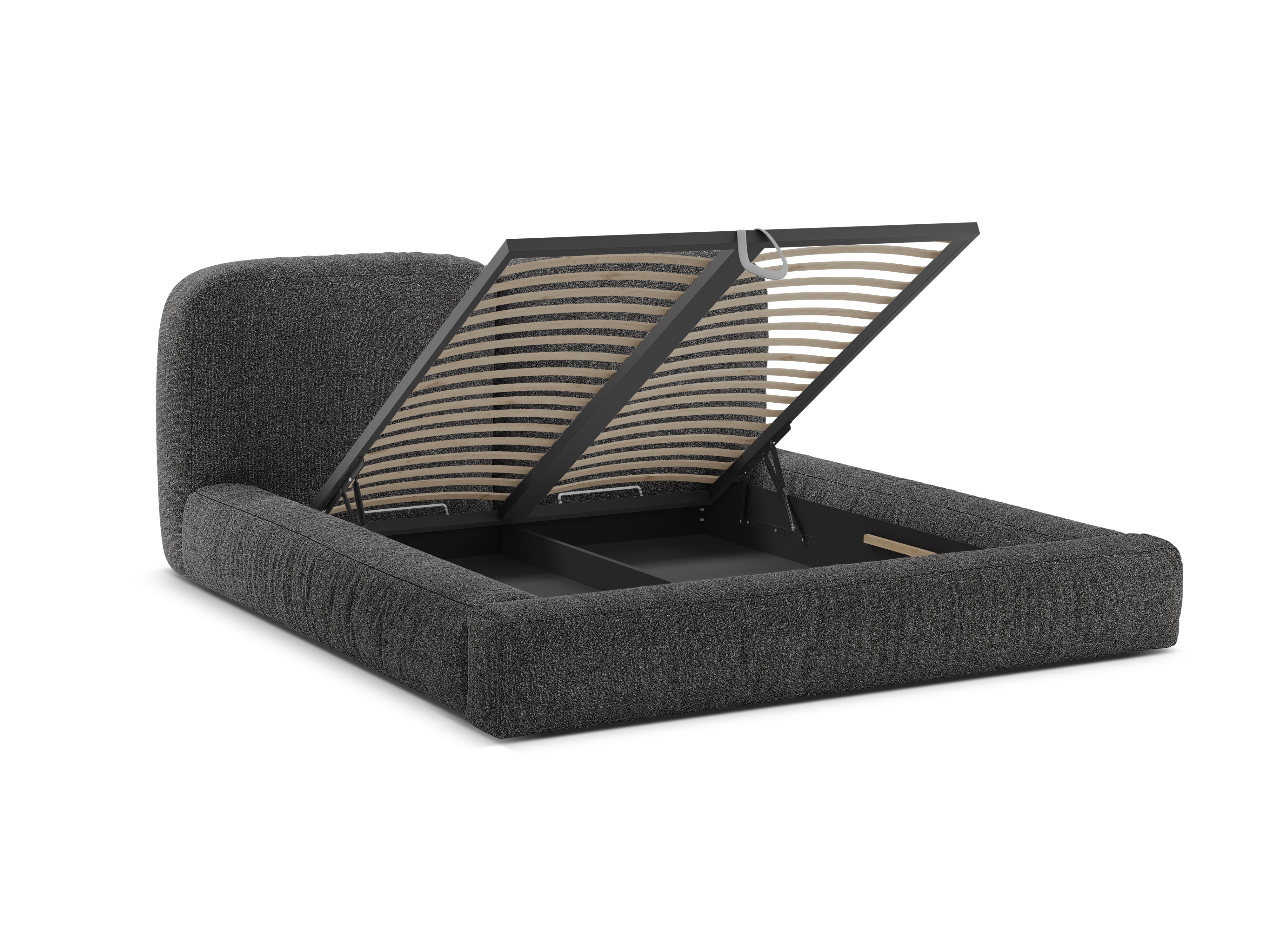 Łóżko MARTINA antracytowy boucle – styl nowoczesny