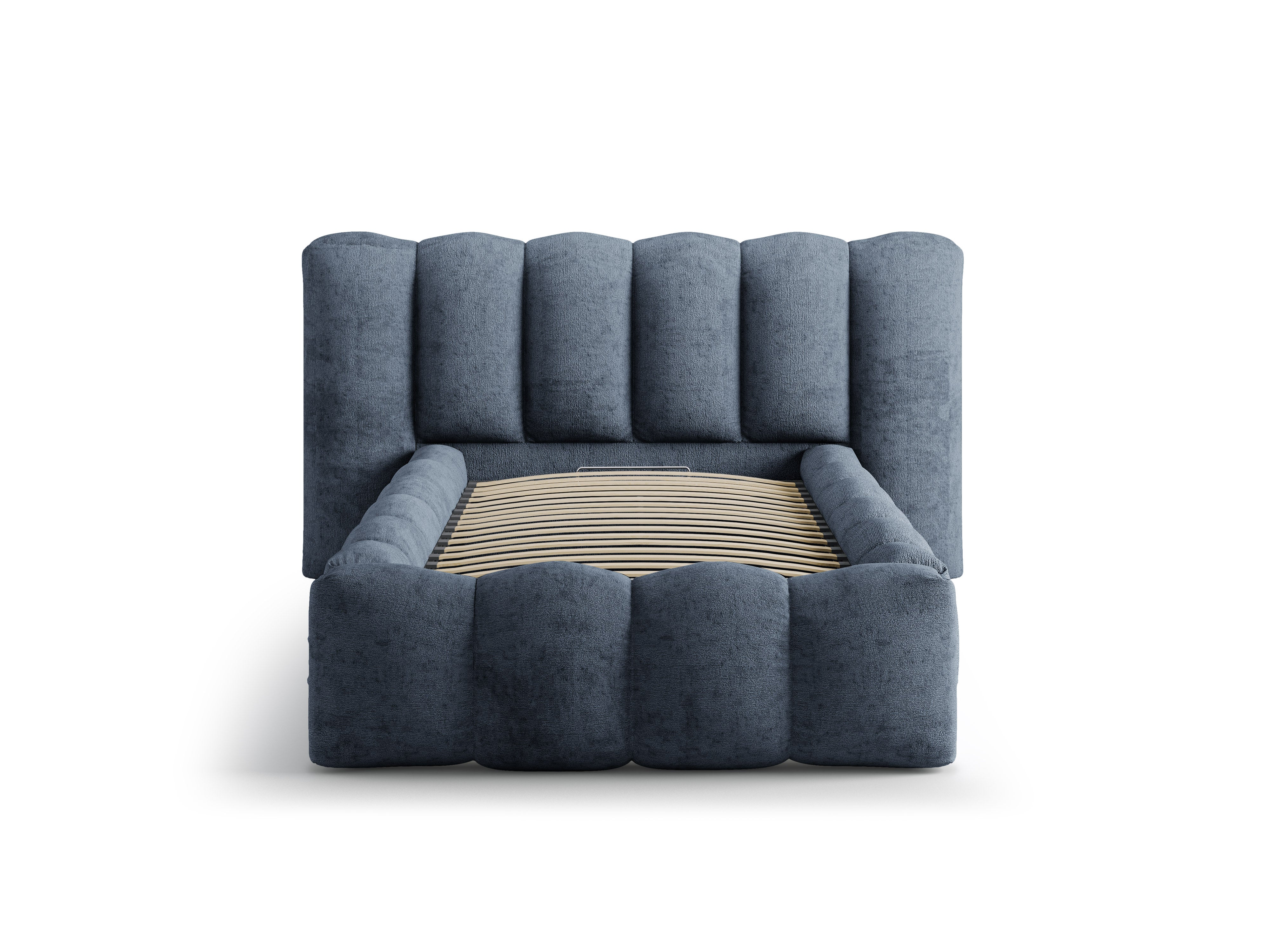 Bed LUPINE donkerblauw chenille