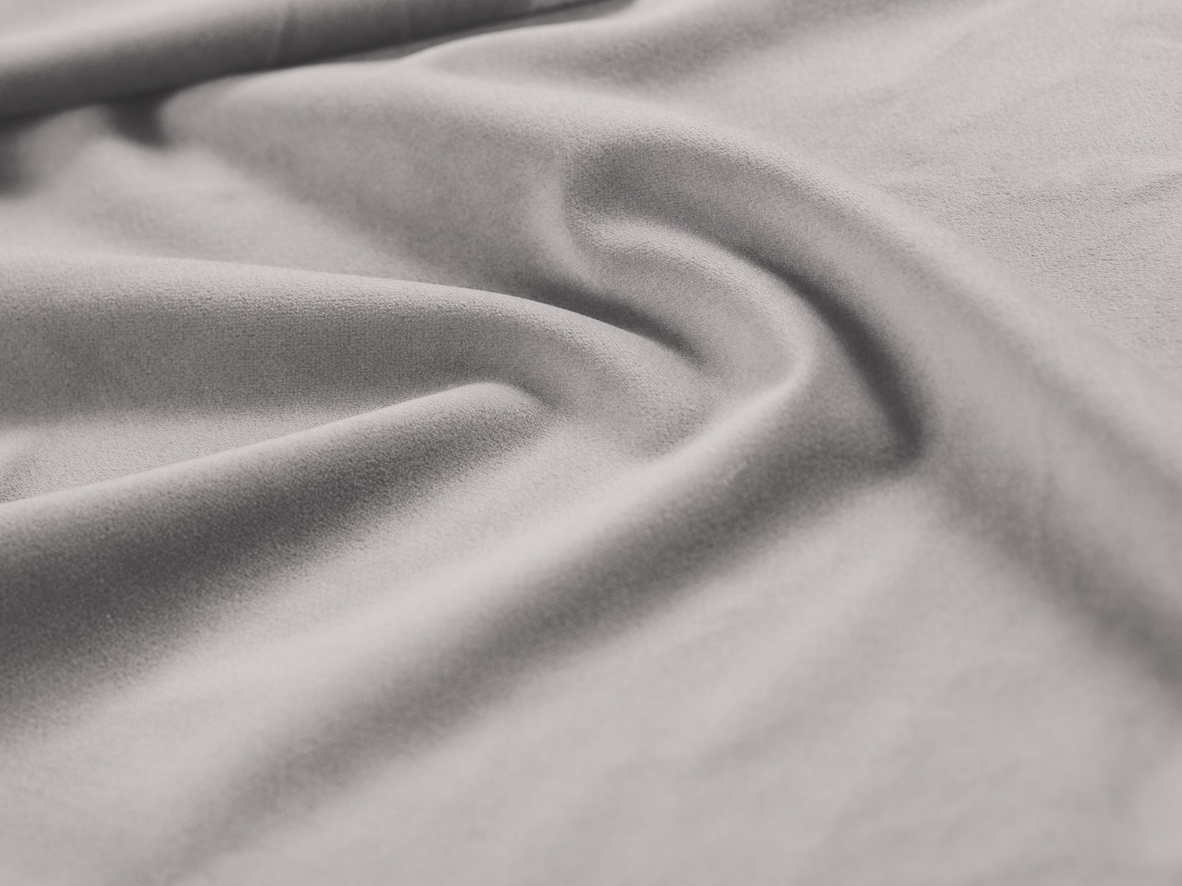 Enkel velours bed met opbergruimte voor beddengoed ALLISON zilver