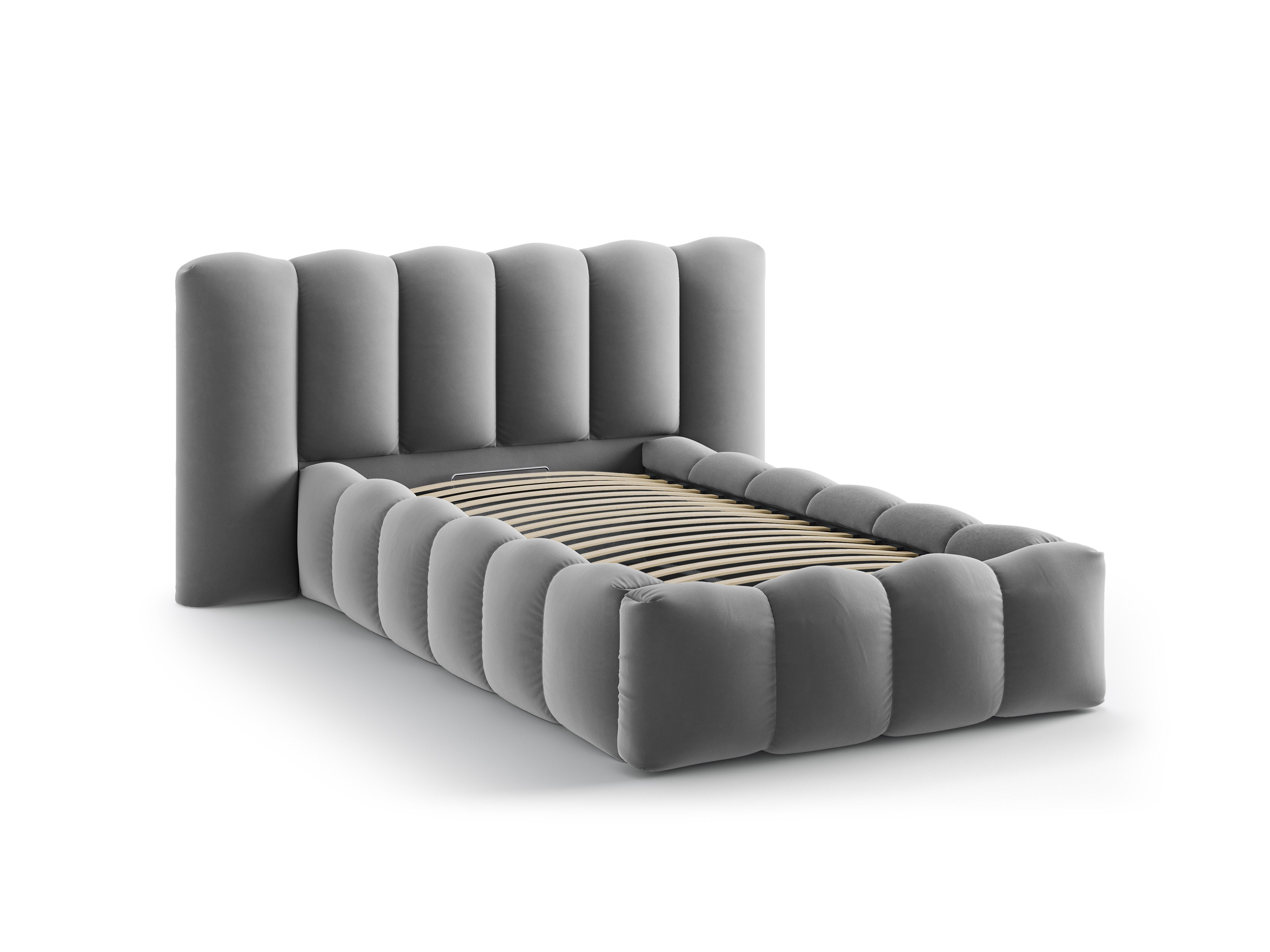Samtbett LUPINE grau