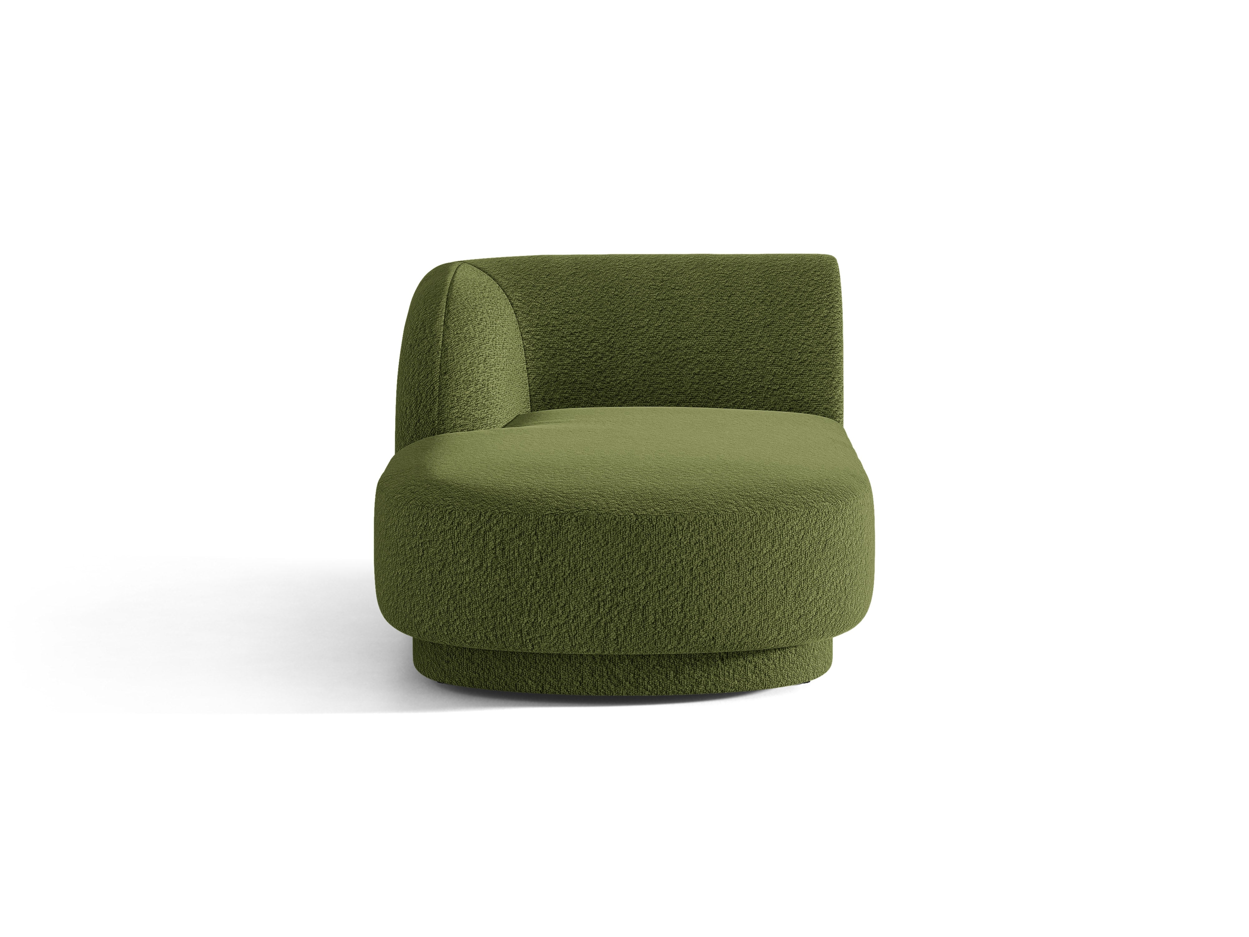 Szezlong links MILEY groen boucle
