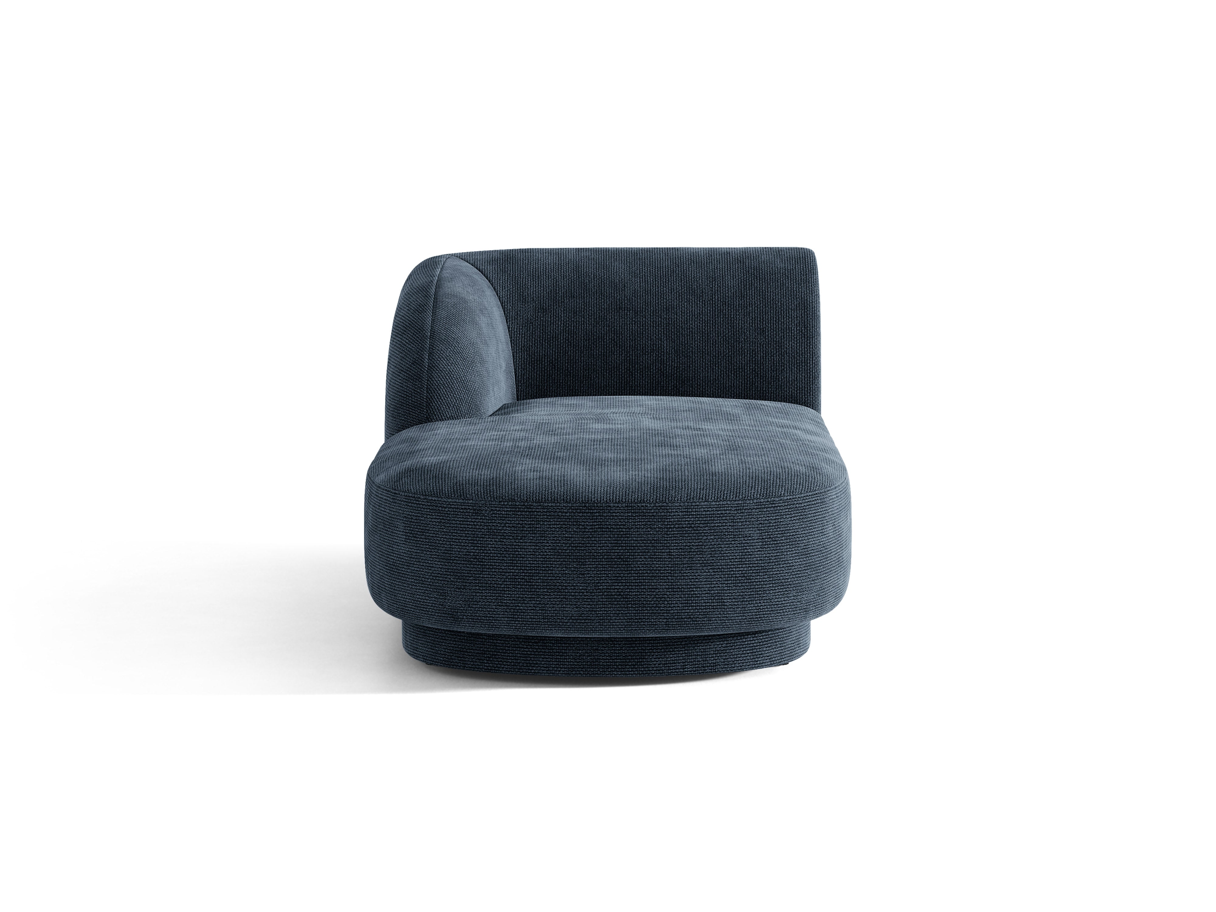 Szezlong links MILEY koninklijk blauw chenille zijdeachtig