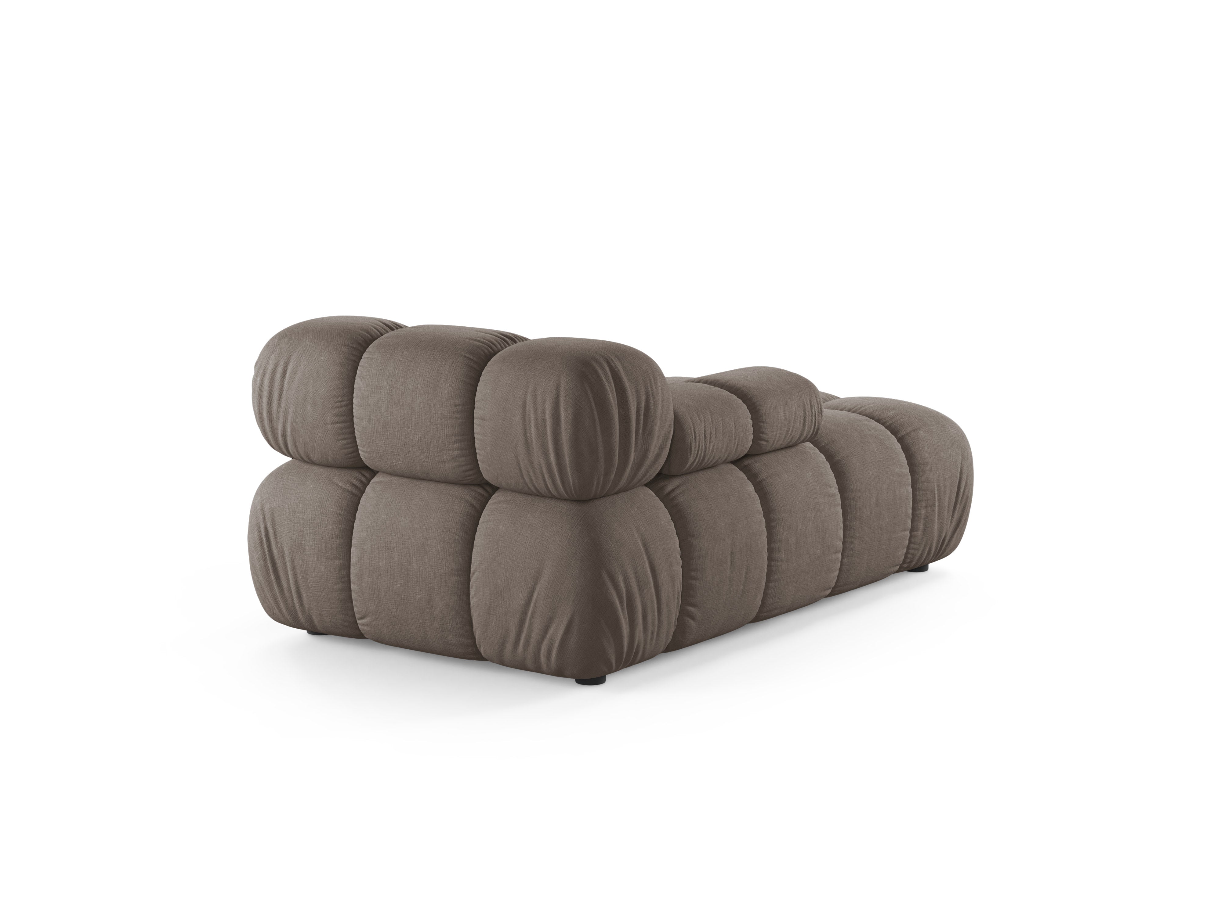 Links georiënteerde BELLIS chaise longue in donker cappuccino
