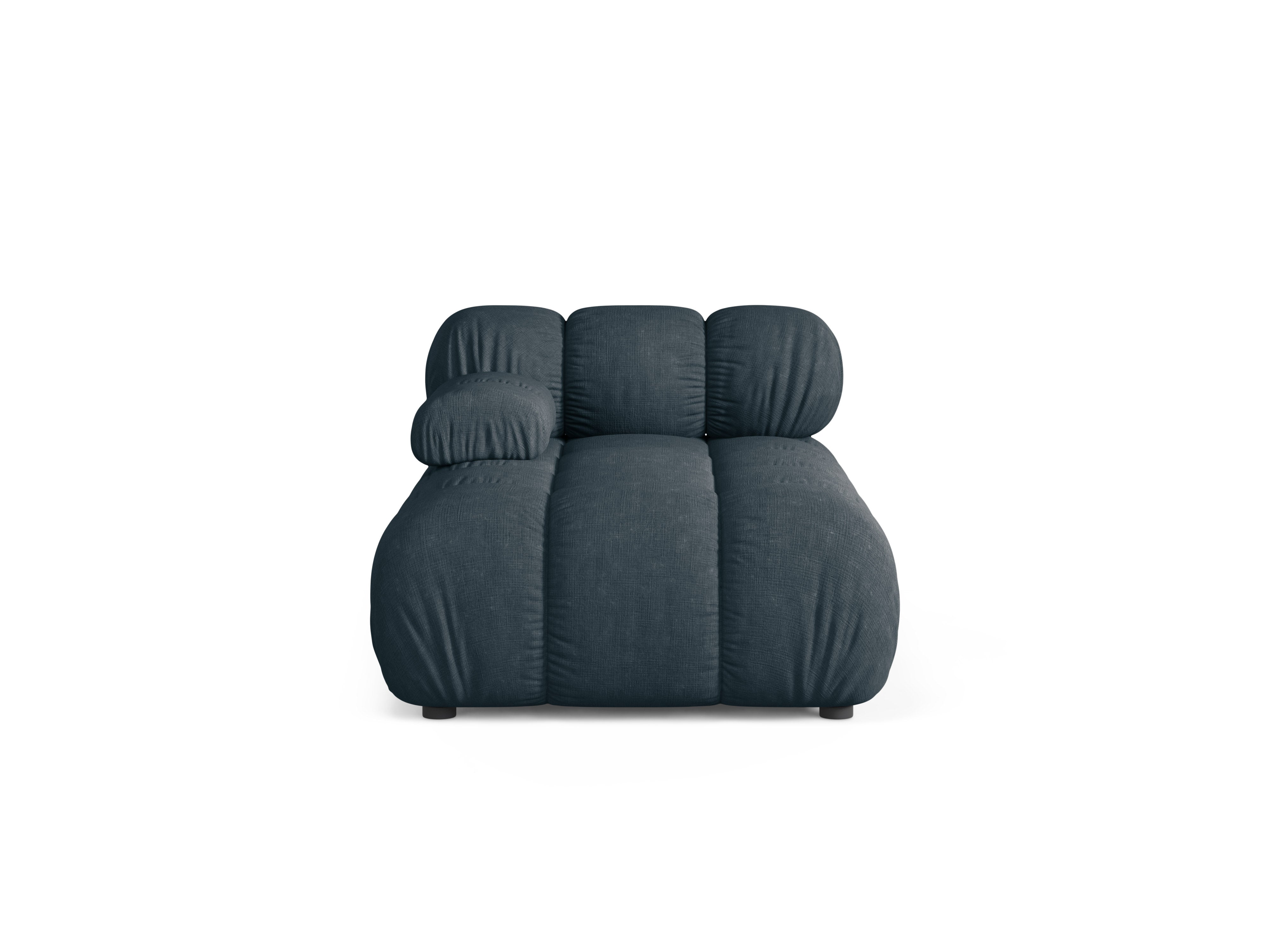 Links georiënteerde BELLIS chaise longue in diep petrol