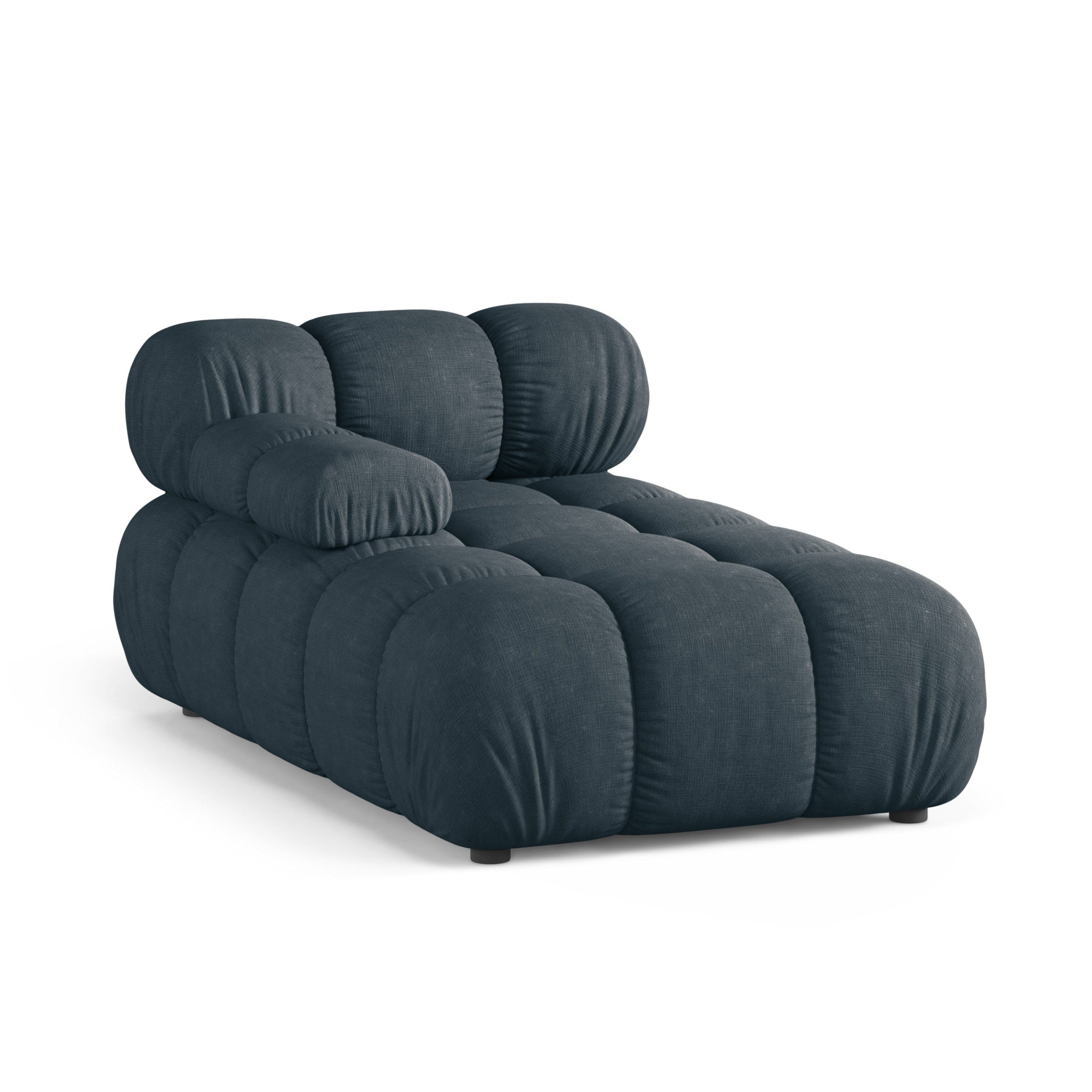 Links georiënteerde BELLIS chaise longue in diep petrol