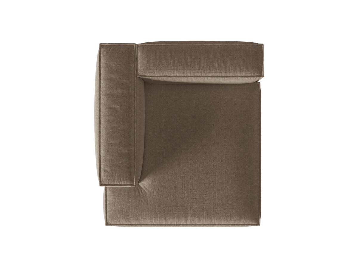 Szezlong lewostronny NURIA cappuccino – detal tkaniny