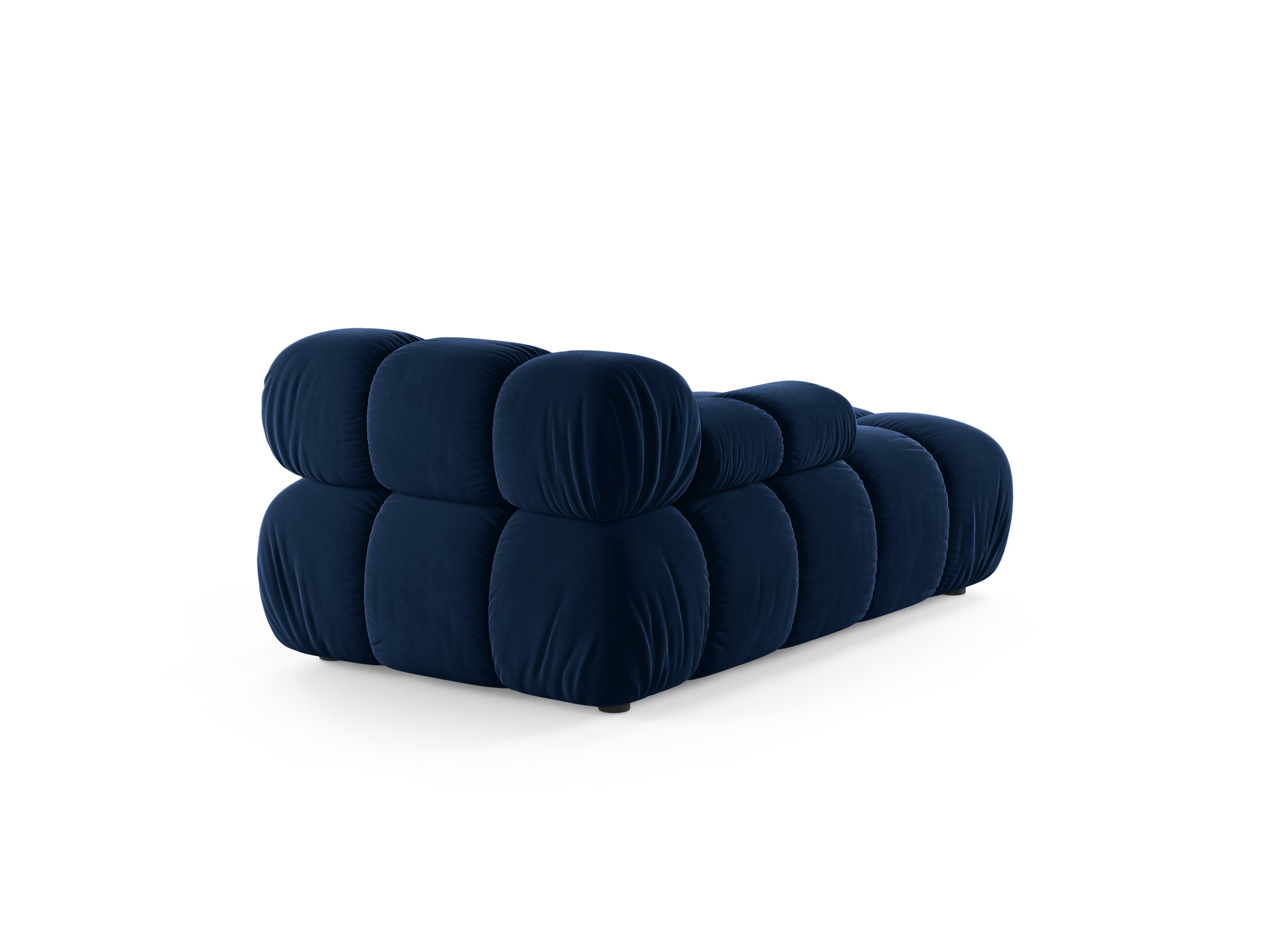 Velours ligstoel links BELLIS koninklijk blauw