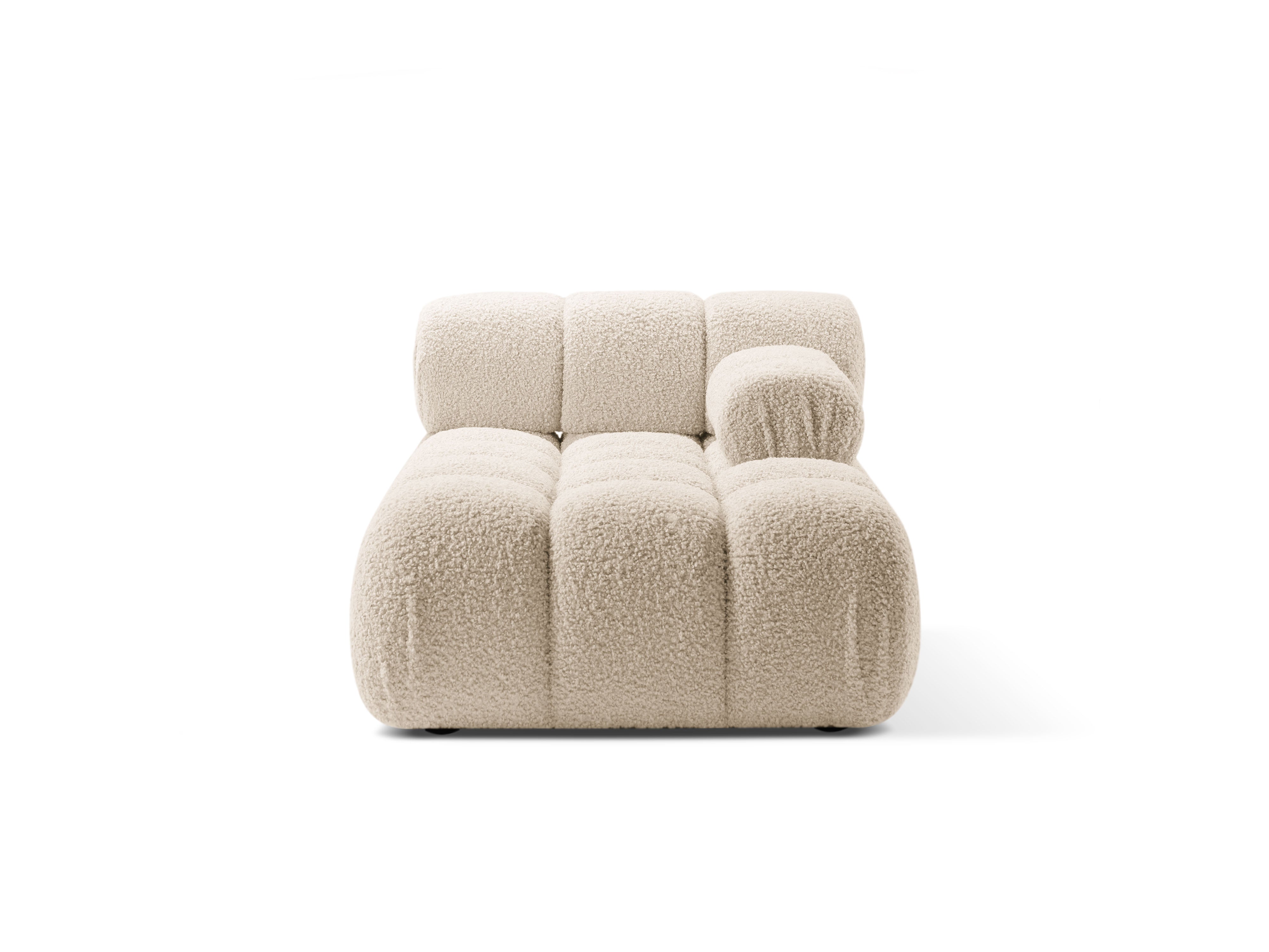 Rechters chaise longue BELLIS in beige bouclé