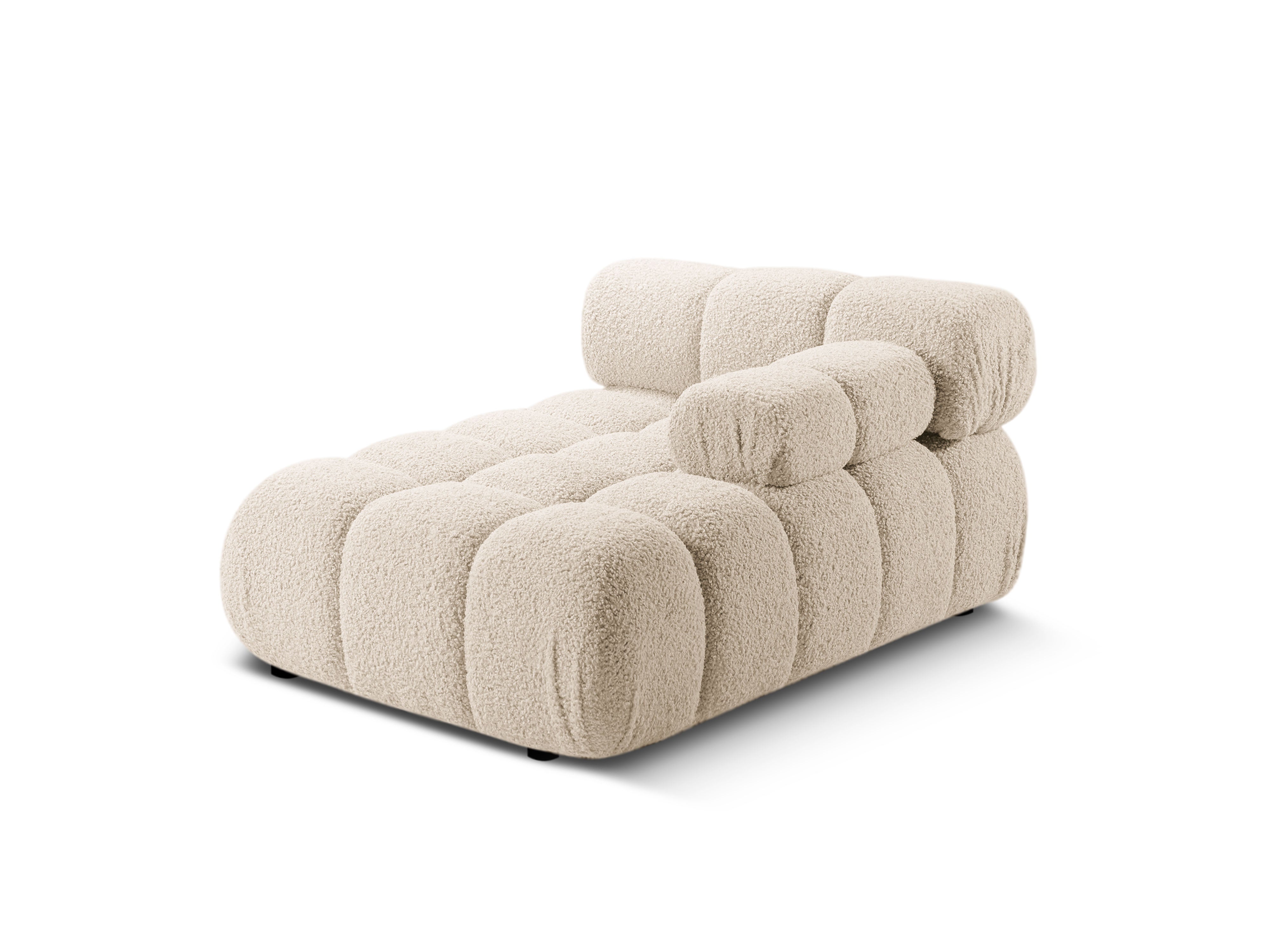 Rechters chaise longue BELLIS in beige bouclé