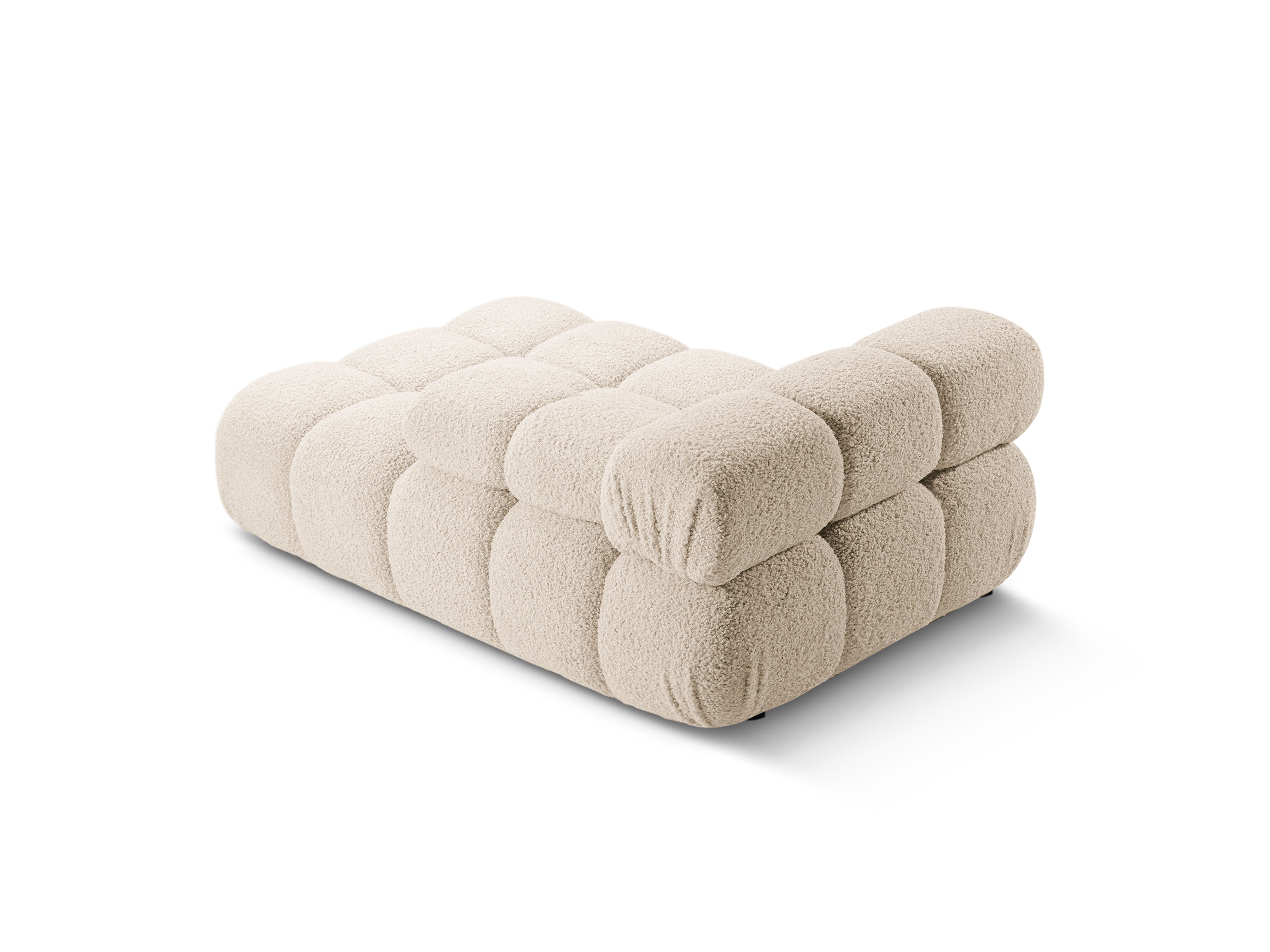 Rechters chaise longue BELLIS in beige bouclé