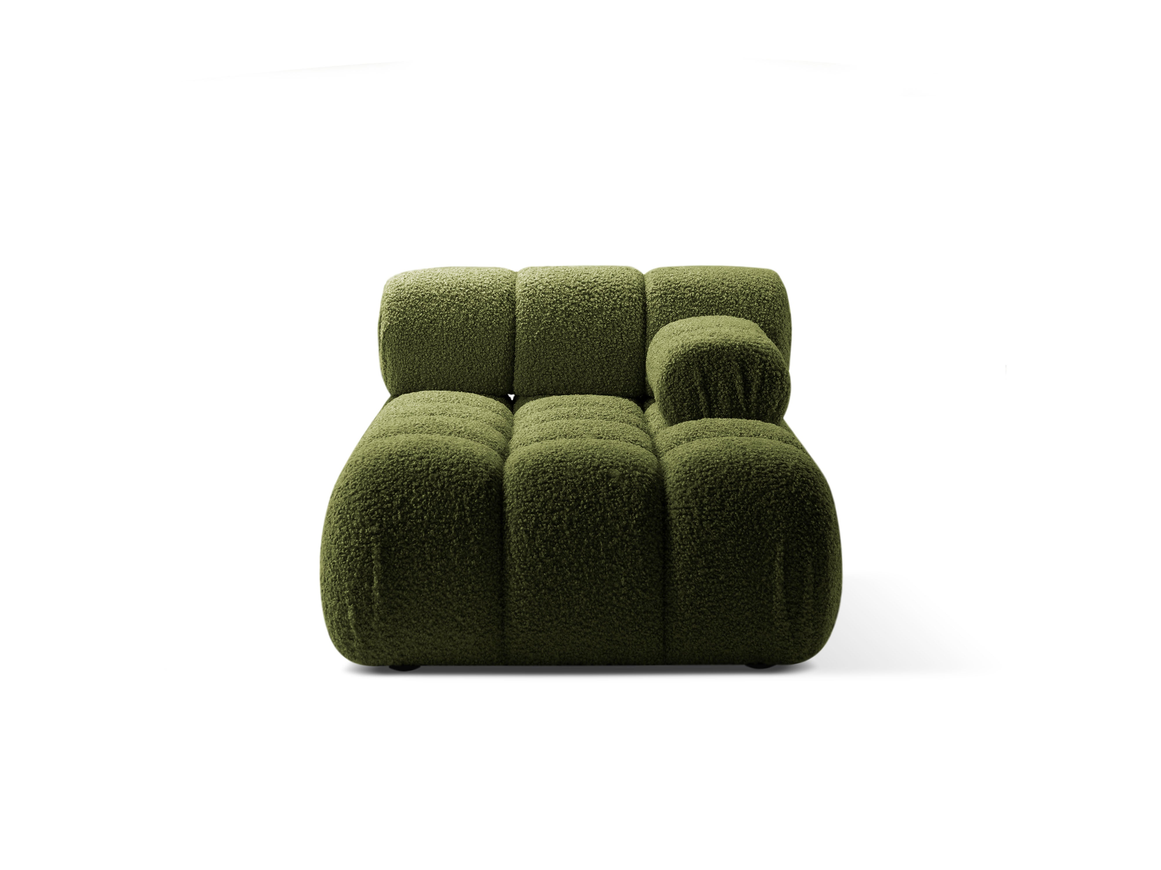 Rechters chaise longue BELLIS in groene boucle
