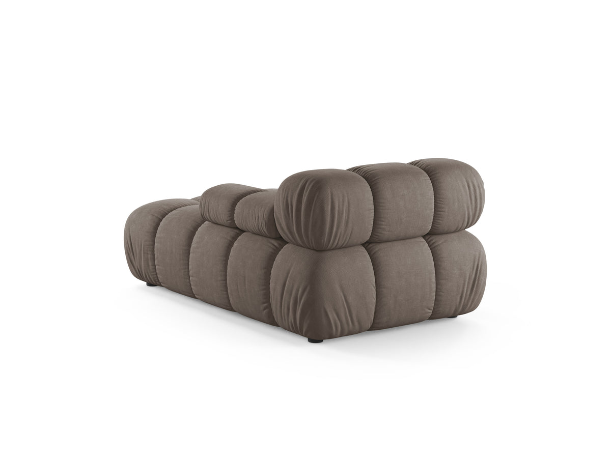 Rechters chaise longue BELLIS in donker cappuccino