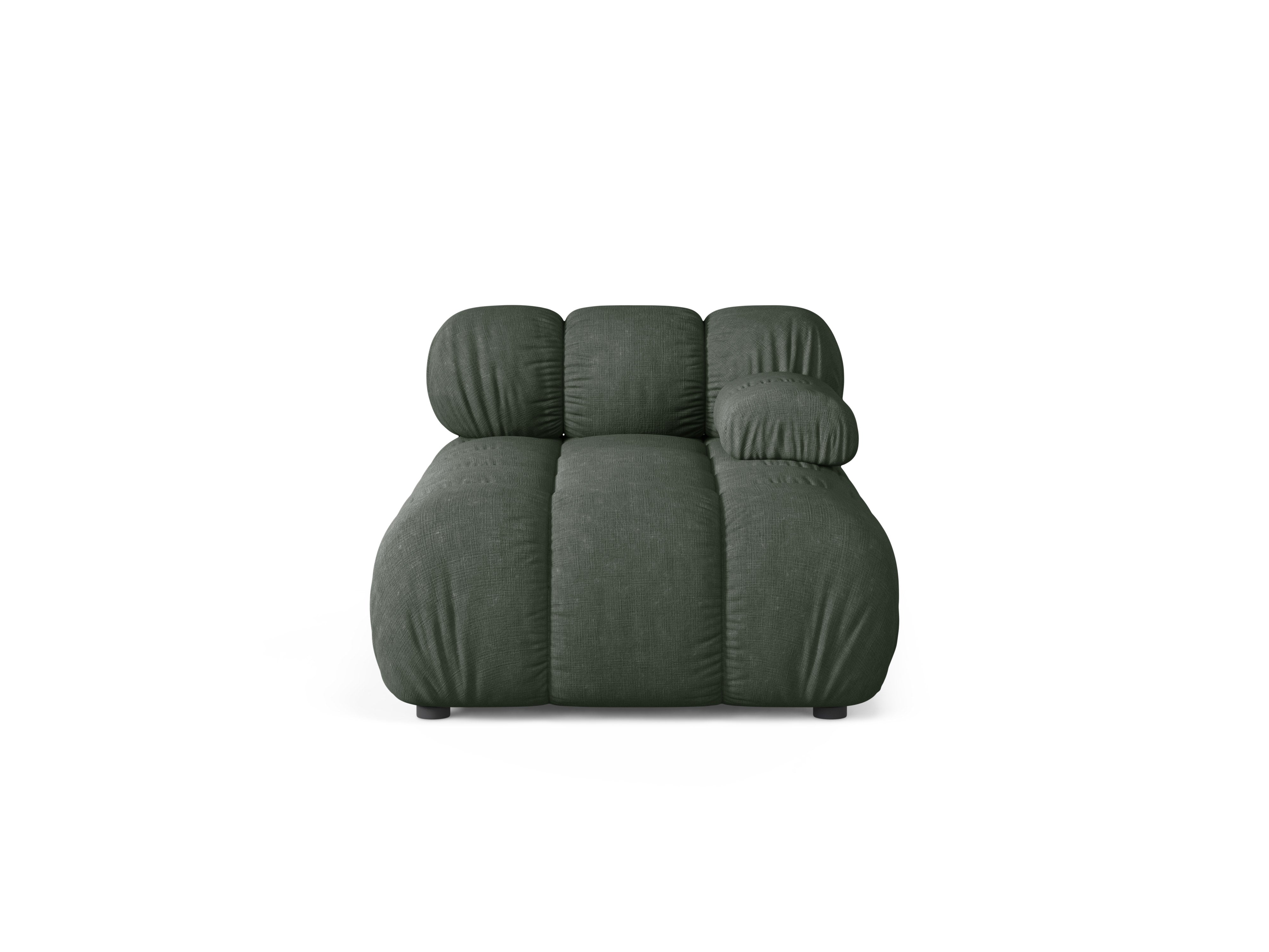 Rechters chaise longue BELLIS donkergroen