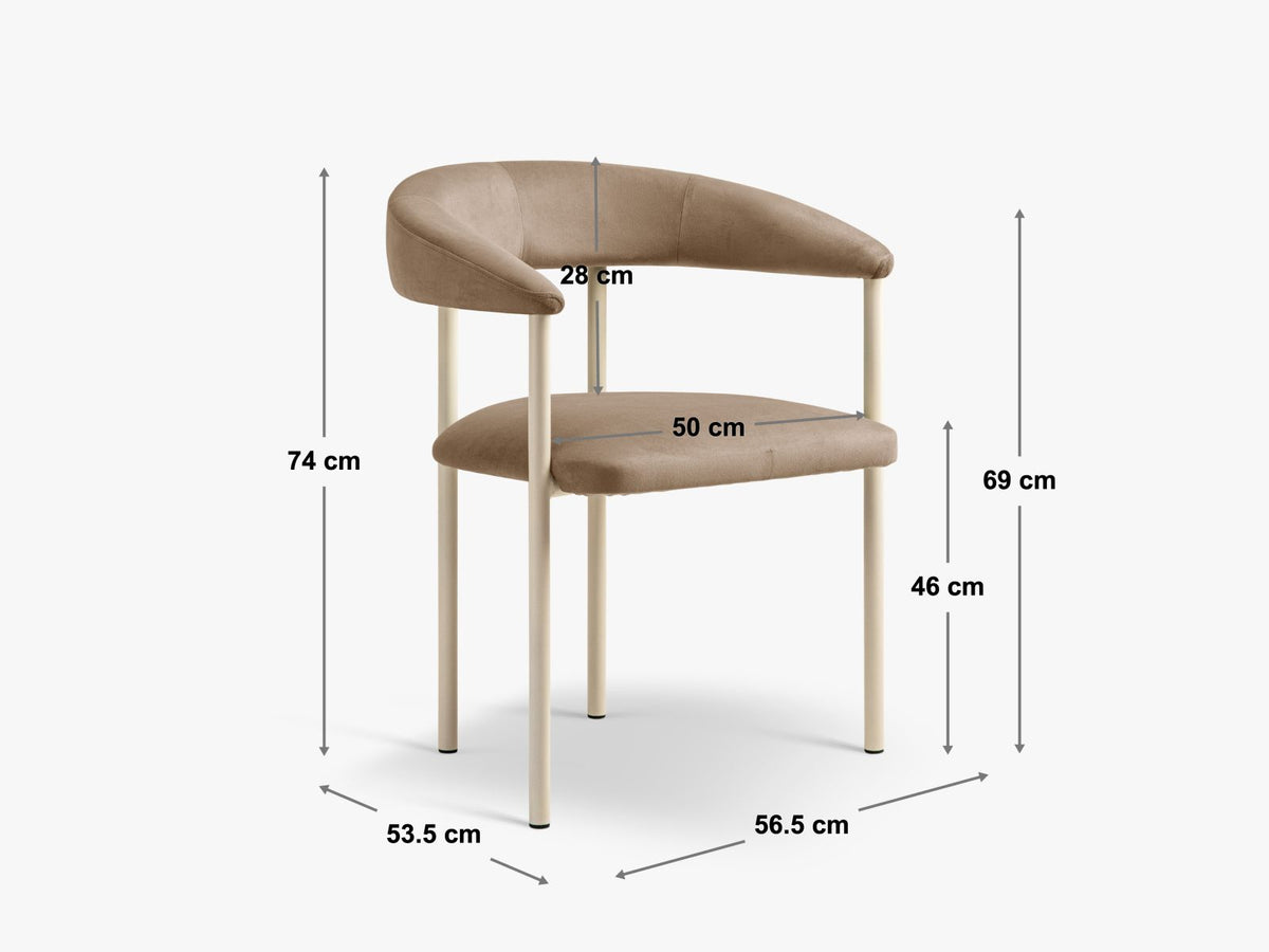krzeslo-lea-bezowy-boucle-z-kremowa-podstawa rysunek techniczny