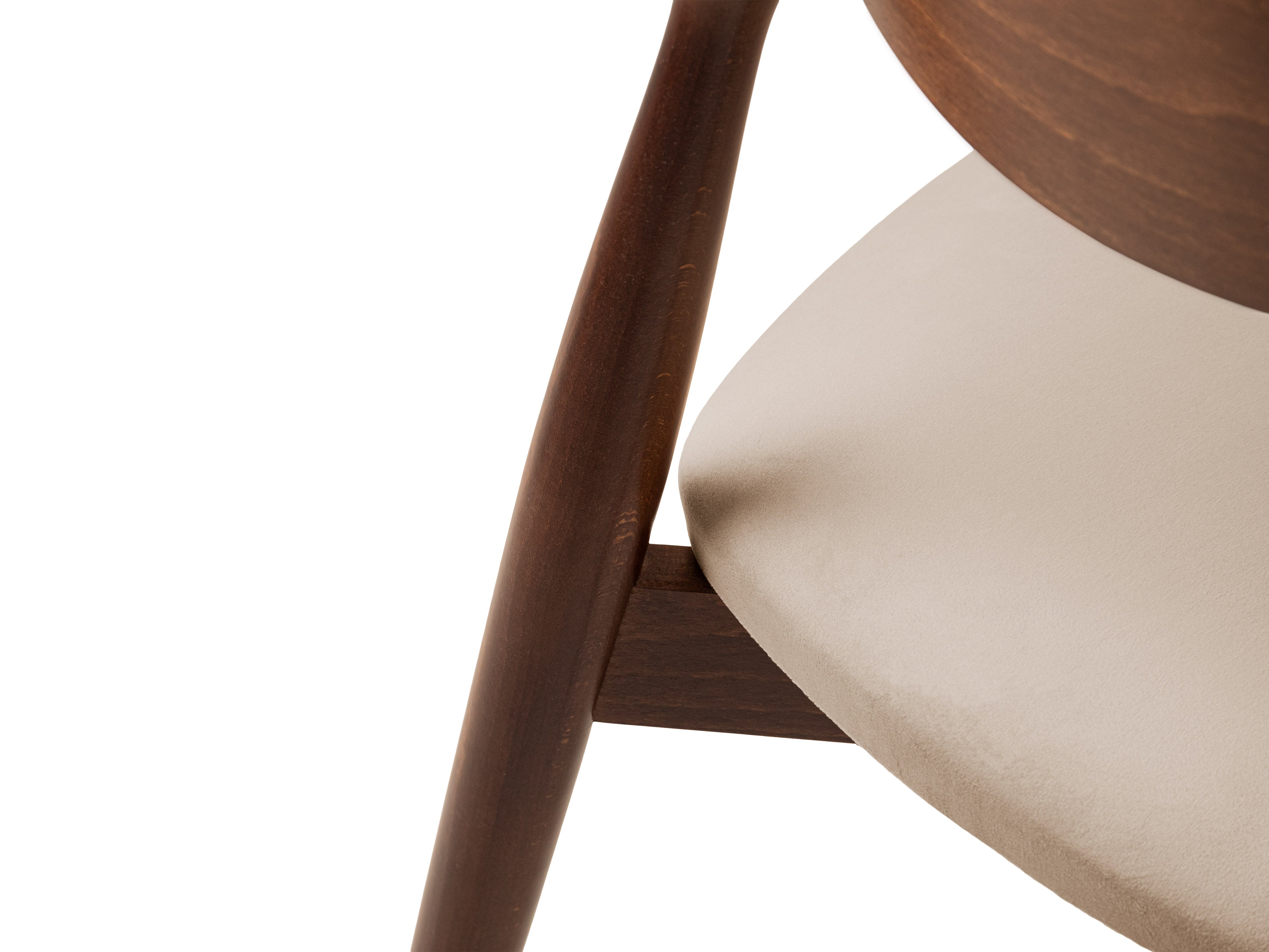 LEON Chair Almond Beige Velvet