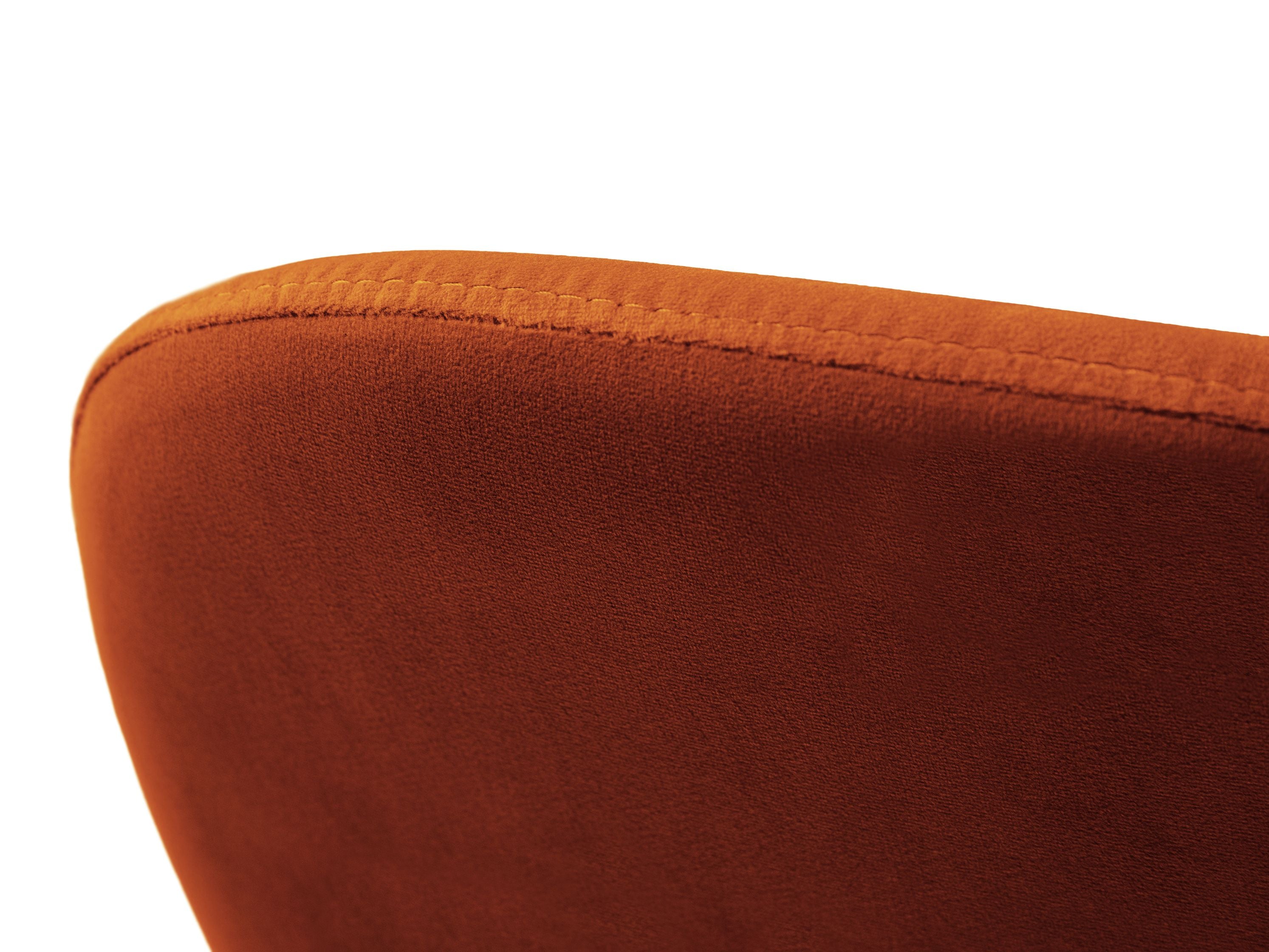 Velvet Chair CAROLINE Chestnut