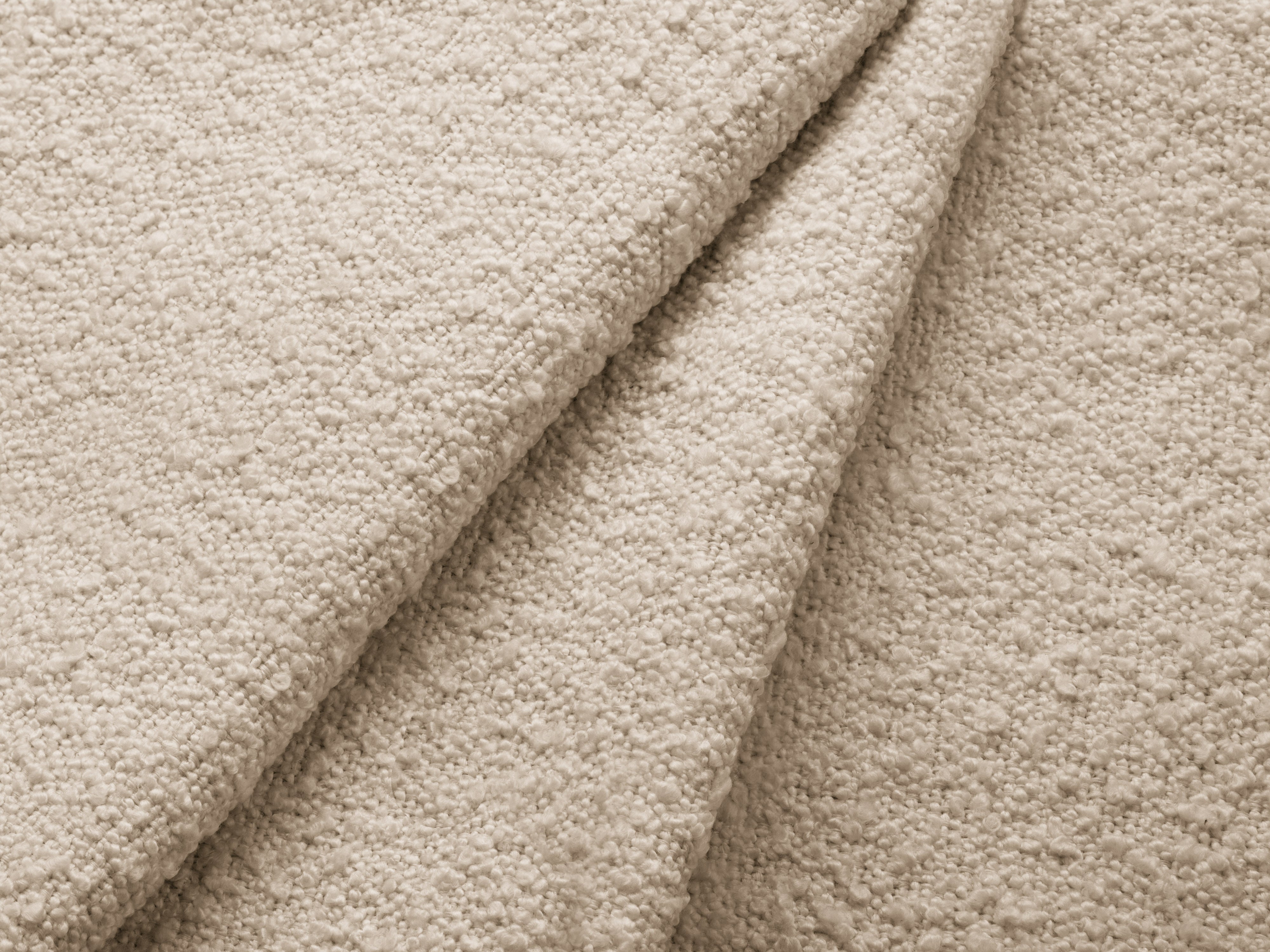 Symmetrical 5-Seater Corner Sofa MILEY Beige Boucle