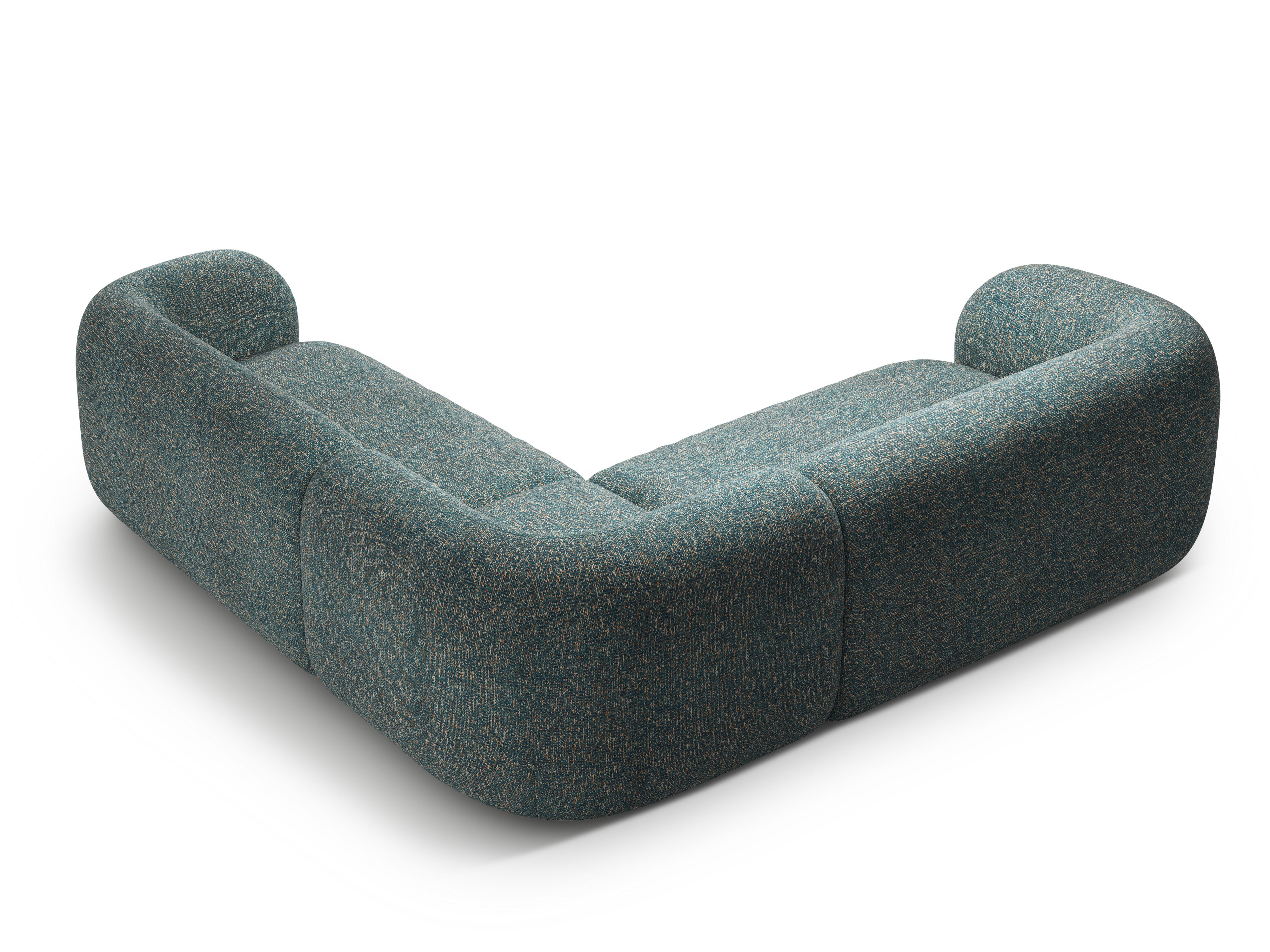 Symmetrical Corner Sofa KATE Blue Melange