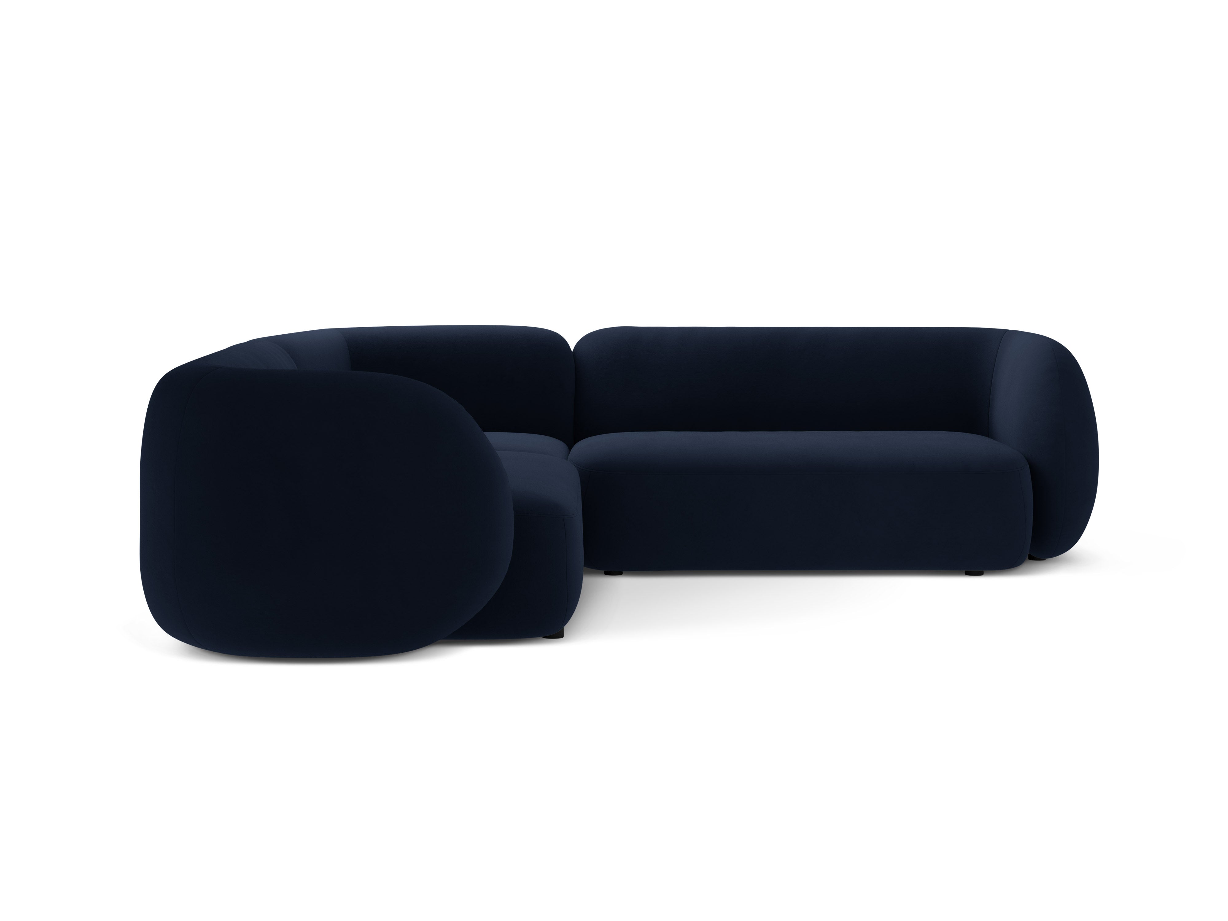 Symmetrical Velvet Corner Sofa KATE Royal Blue