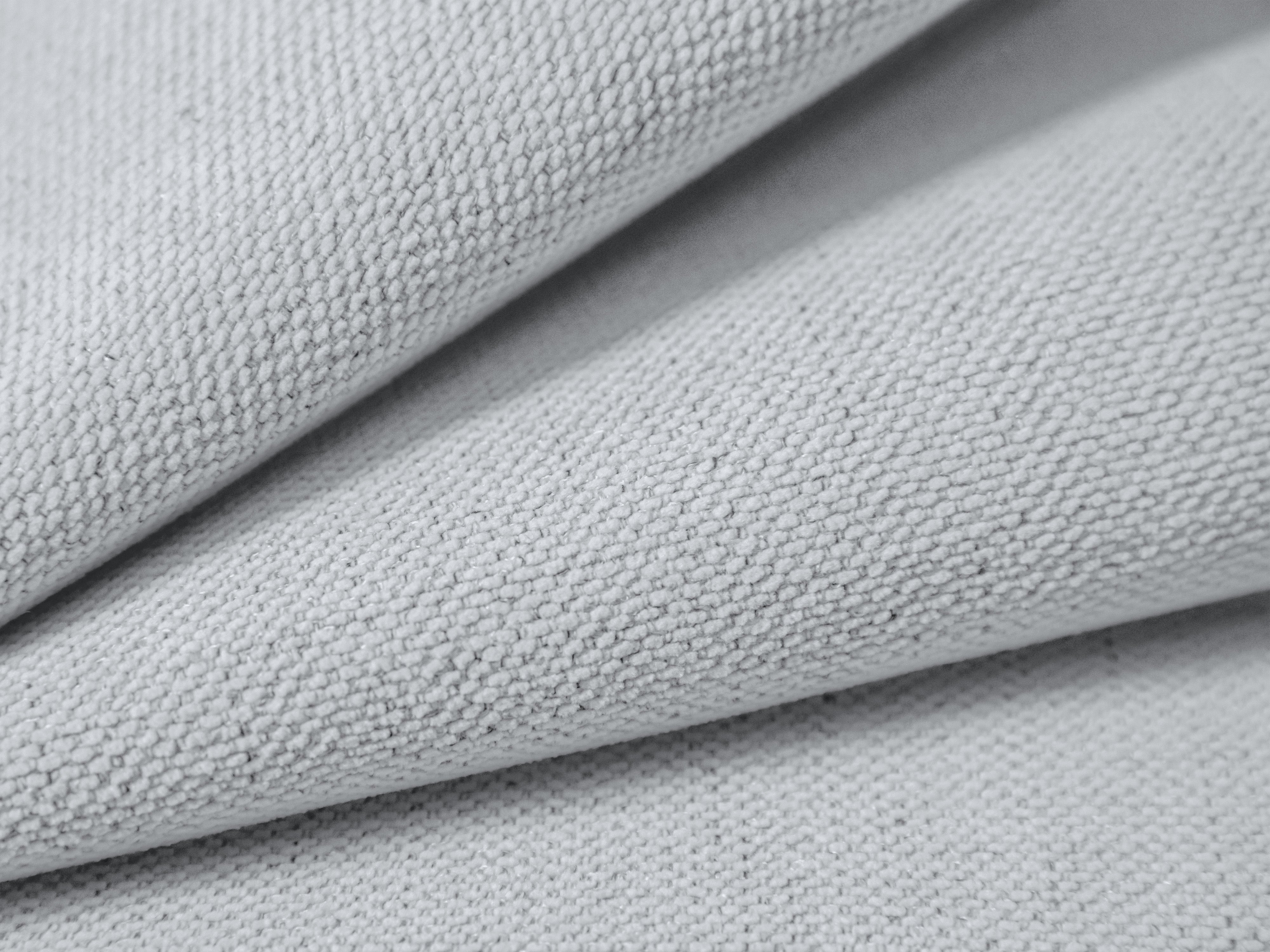 Linksseitiges 3-Sitzer-Sofa mit Schlaffunktion VICTOR in hellgrauem Chenille