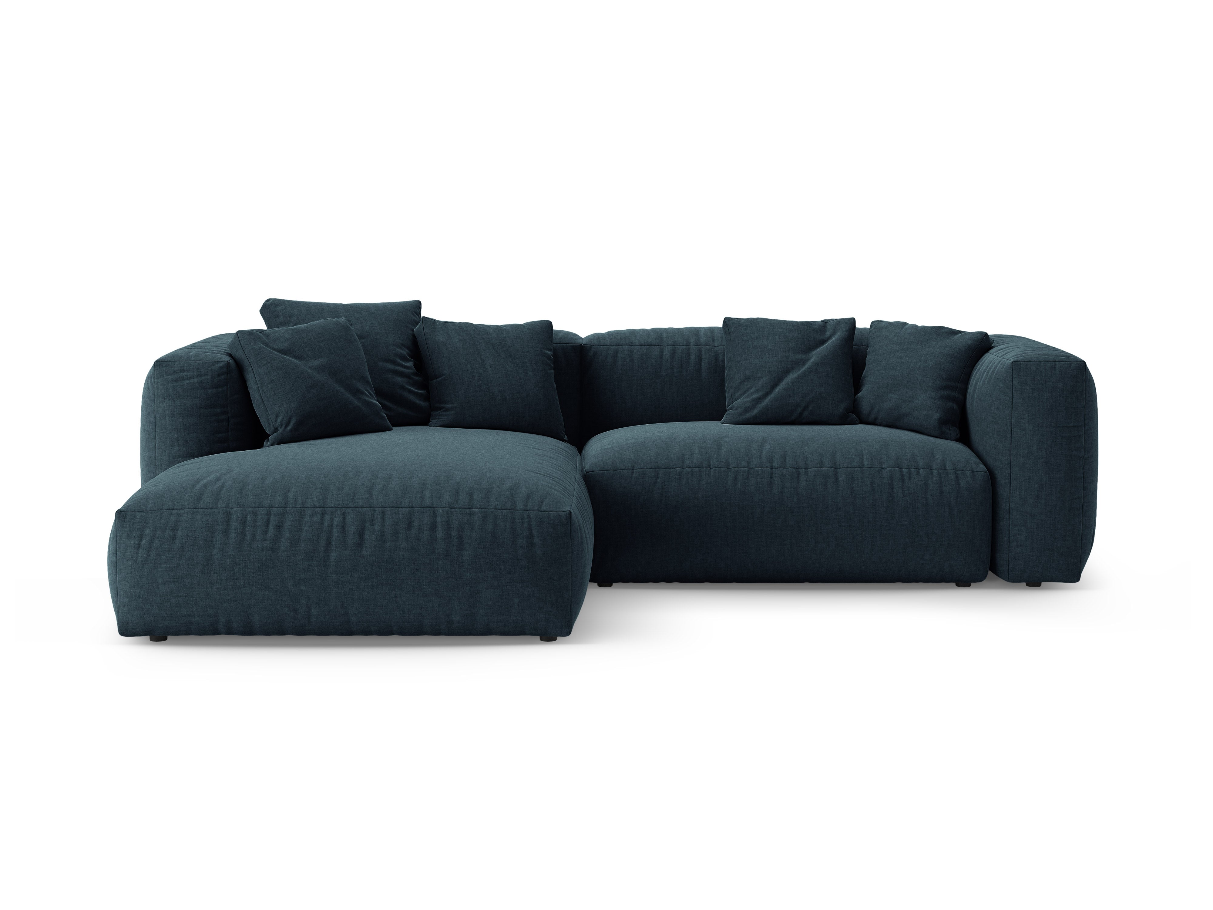 Ecksofa links mit Schlaffunktion MARTINA in jeansblau
