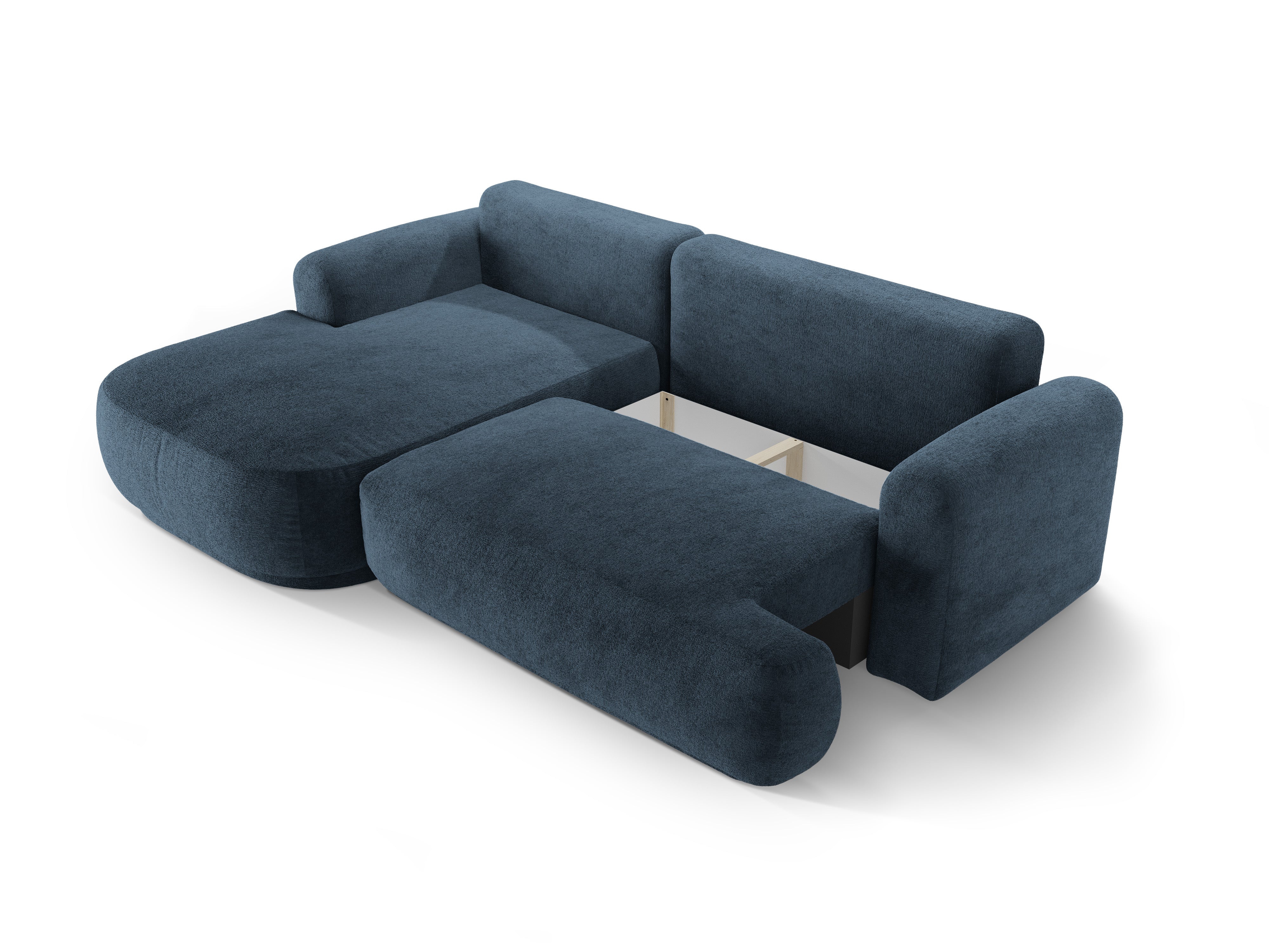 Links -handgefertigte Ecke mit Ella schlafend dunkelblau