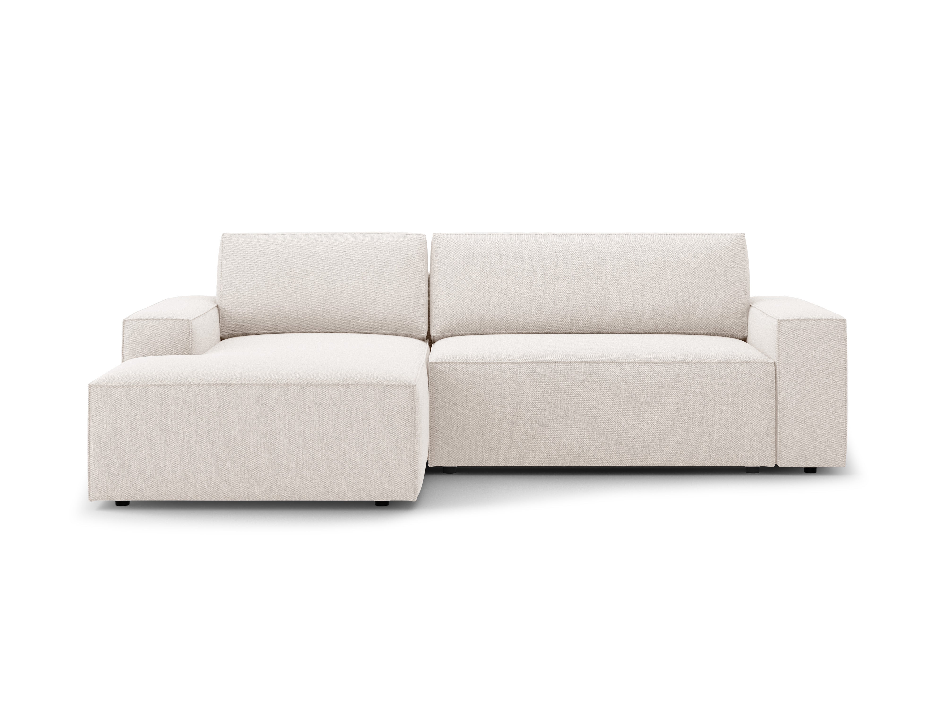 Left-facing corner sofa bed JODIE light beige