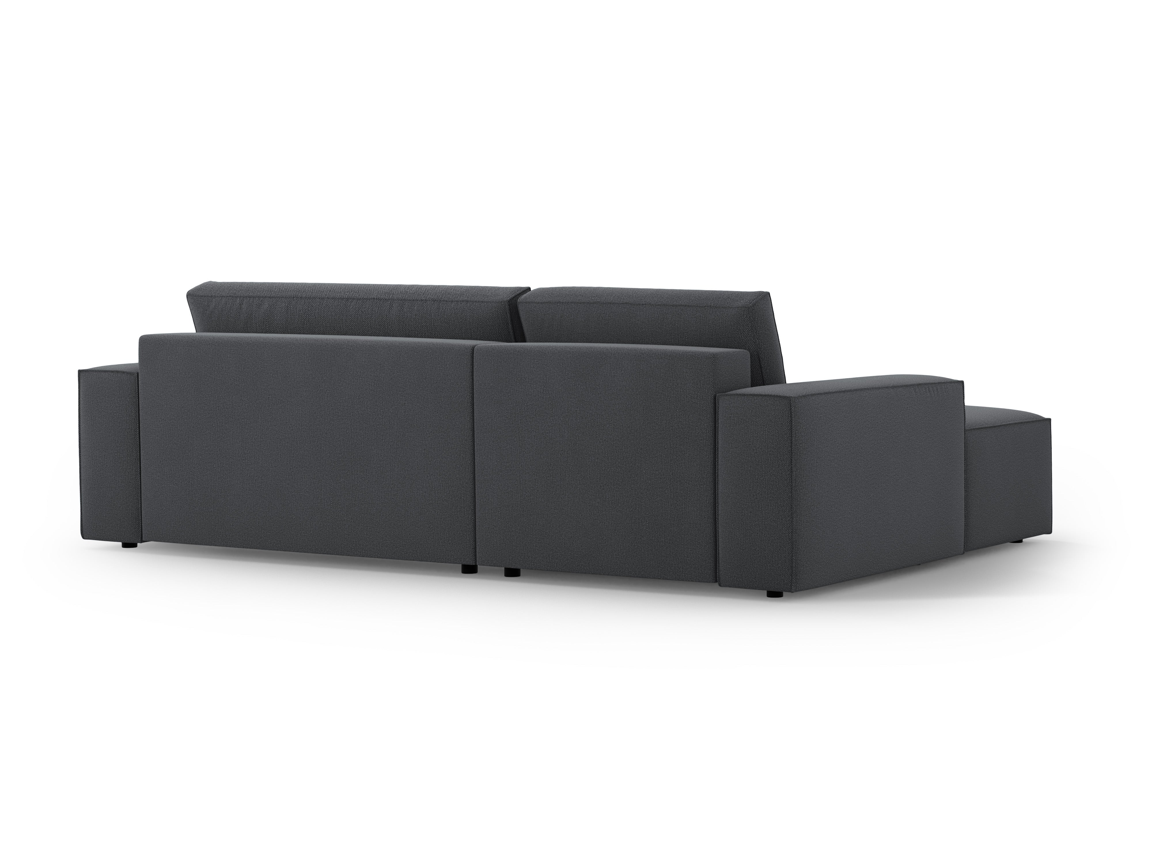 Left-facing corner sofa bed JODIE dark gray