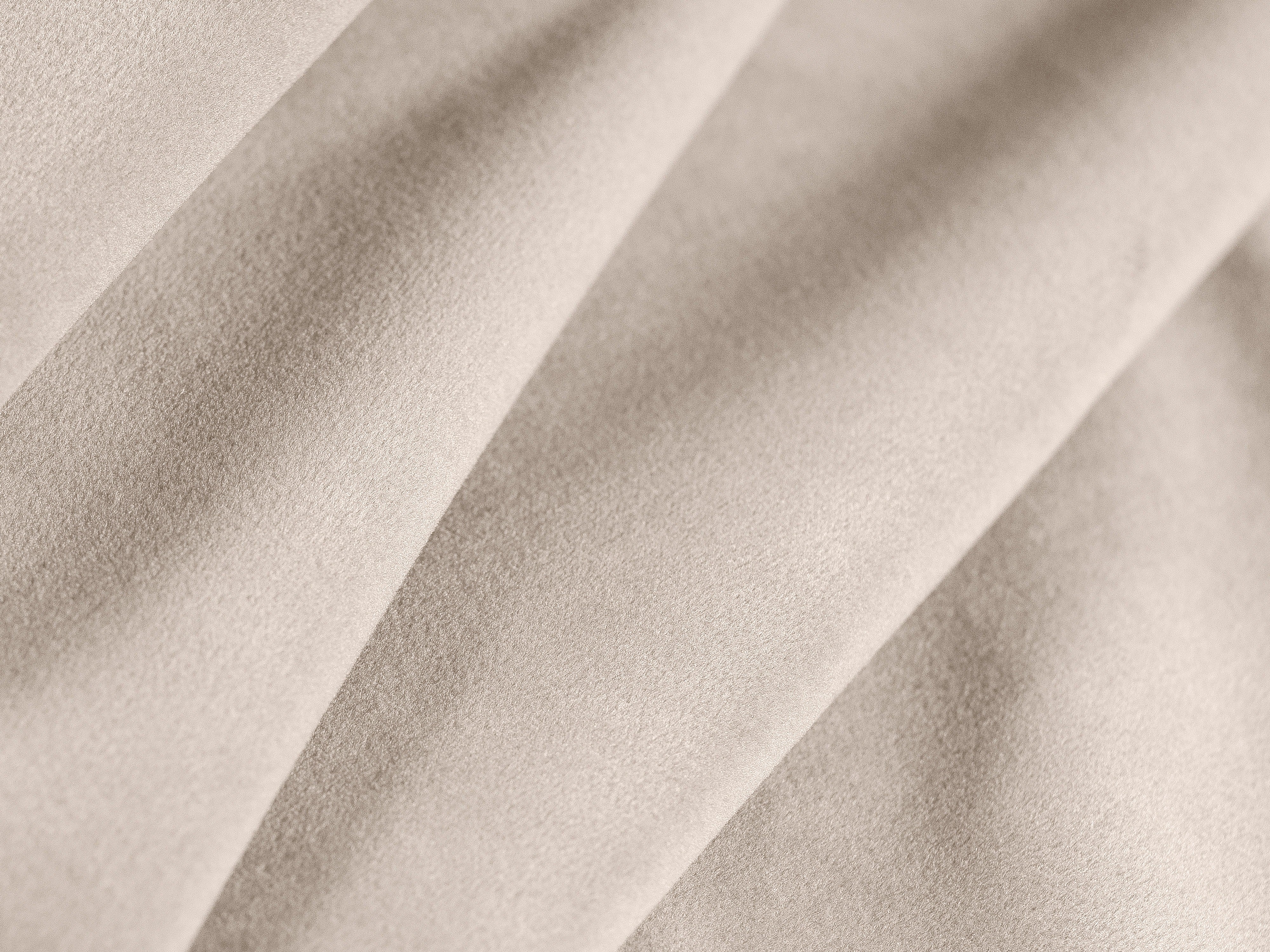 Samt-Ecksofa rechtsseitig 3-sitzig KATE beige