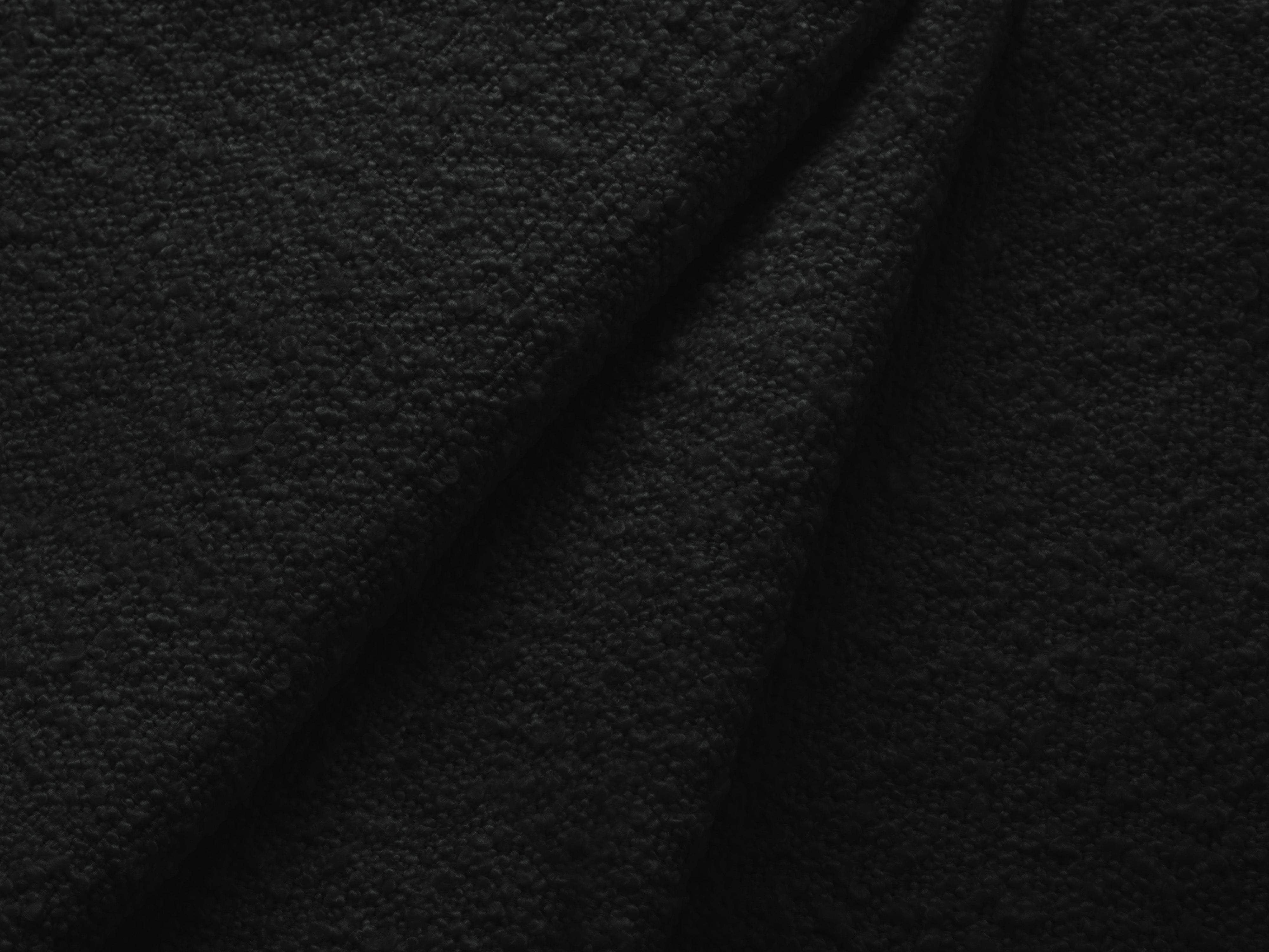 Linksseitige 4-Sitzer-Eckcouch KATE schwarzes Boucle