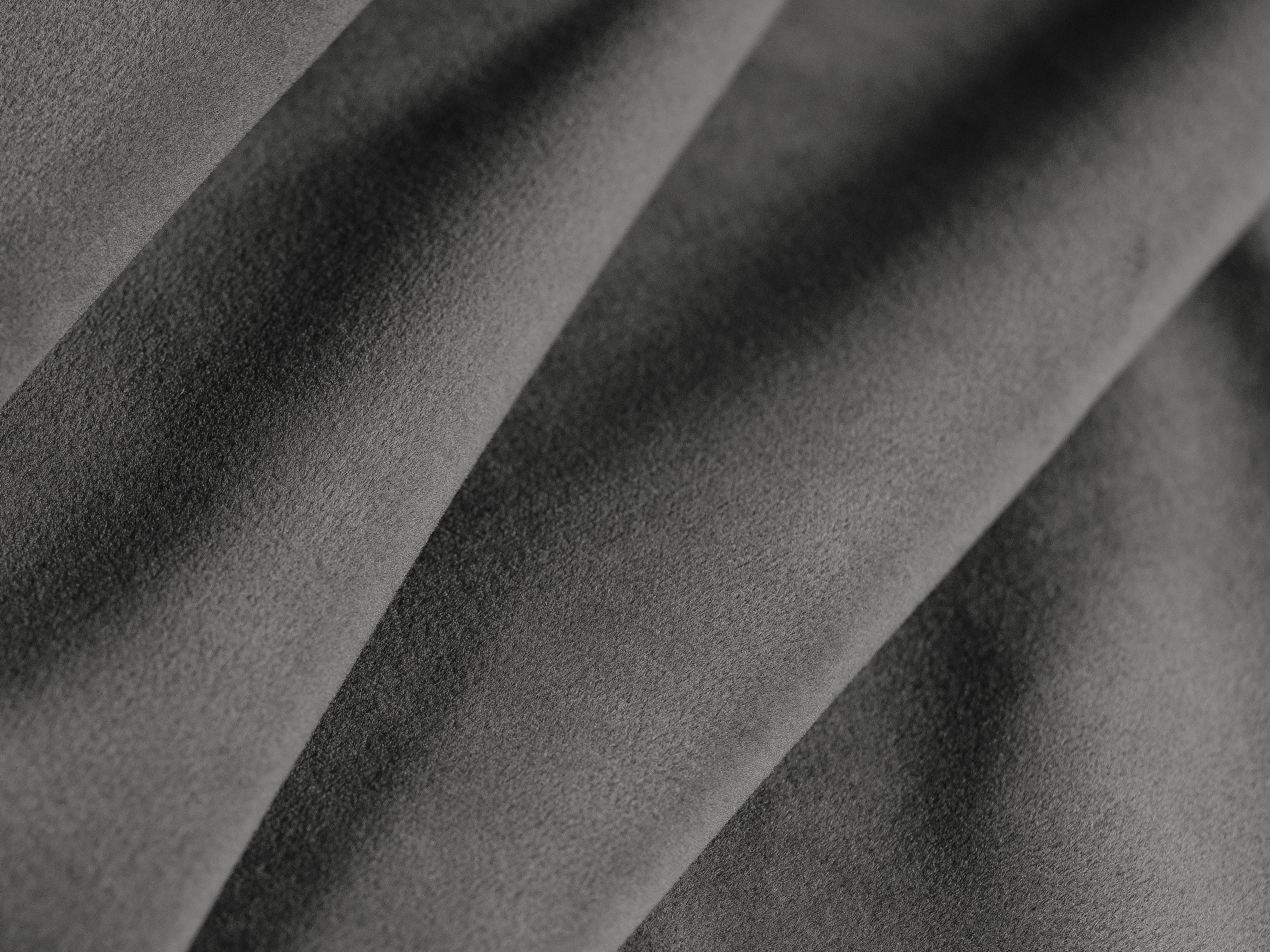 Donkergrijze 4-persoons rechtse fluwelen hoekbank KATE