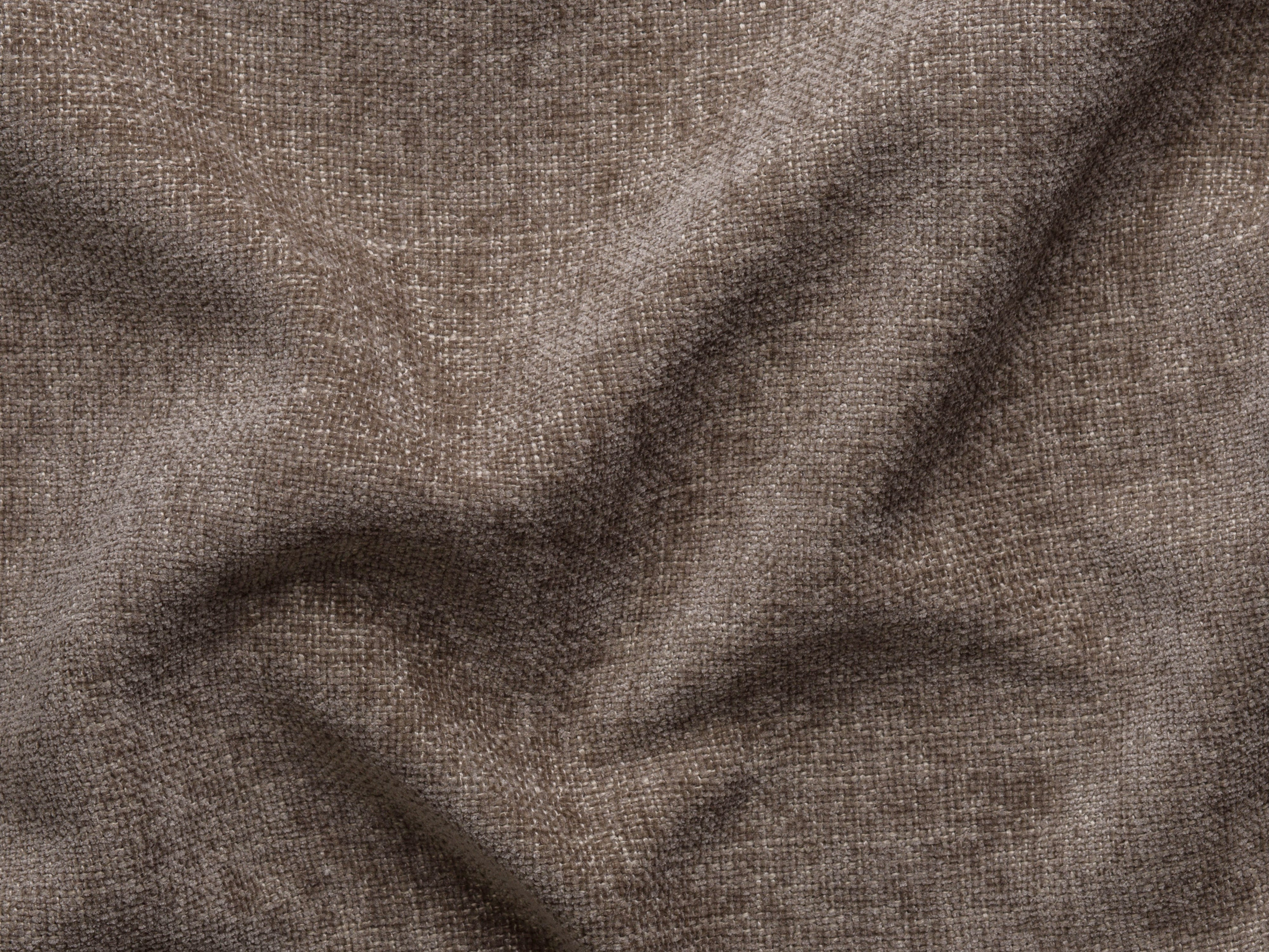 Driezit hoekbank JODIE in donker cappuccino tweed