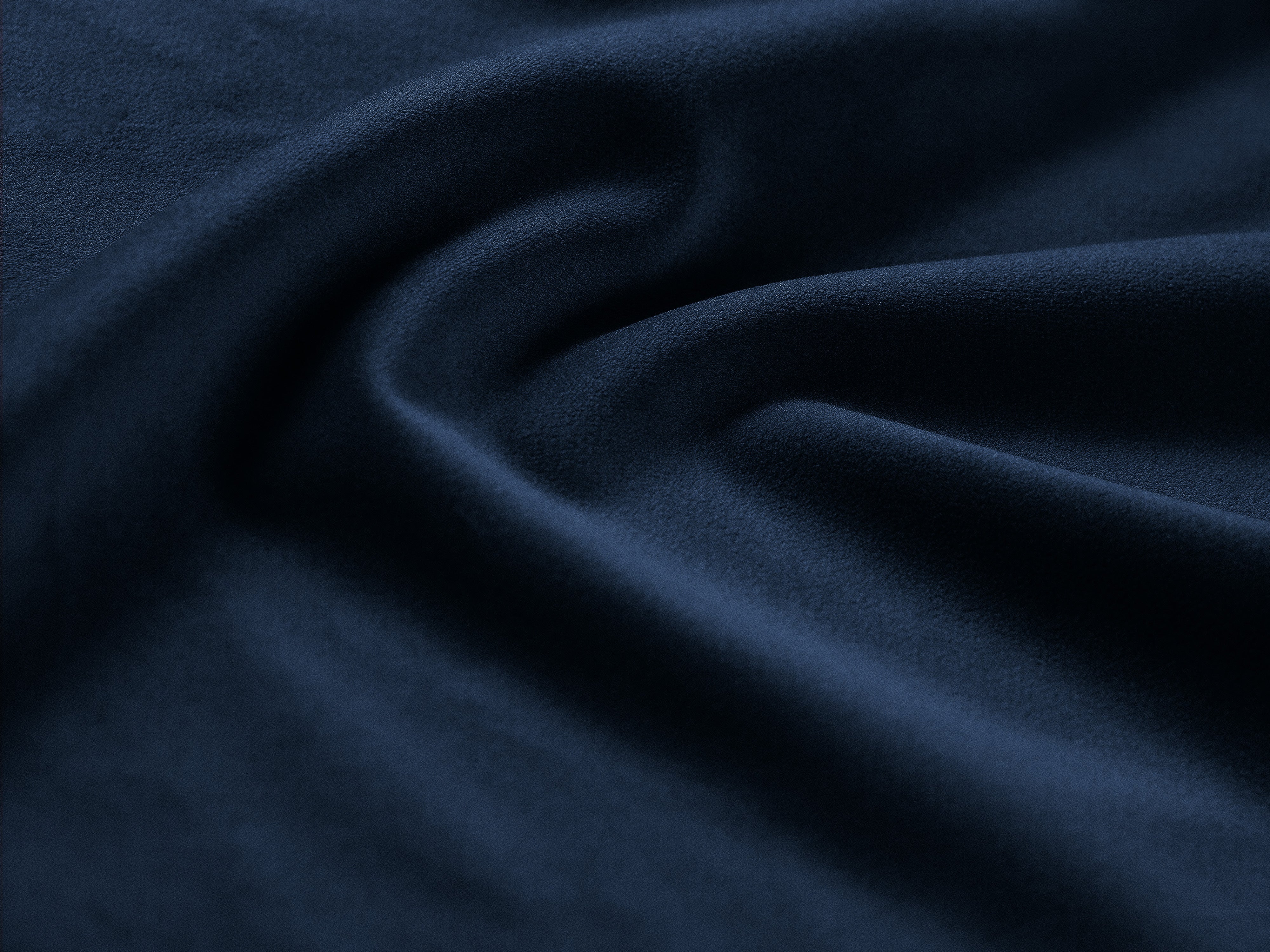 Driepersoons linkszijdige fluwelen hoekbank JODIE in koninklijk blauw