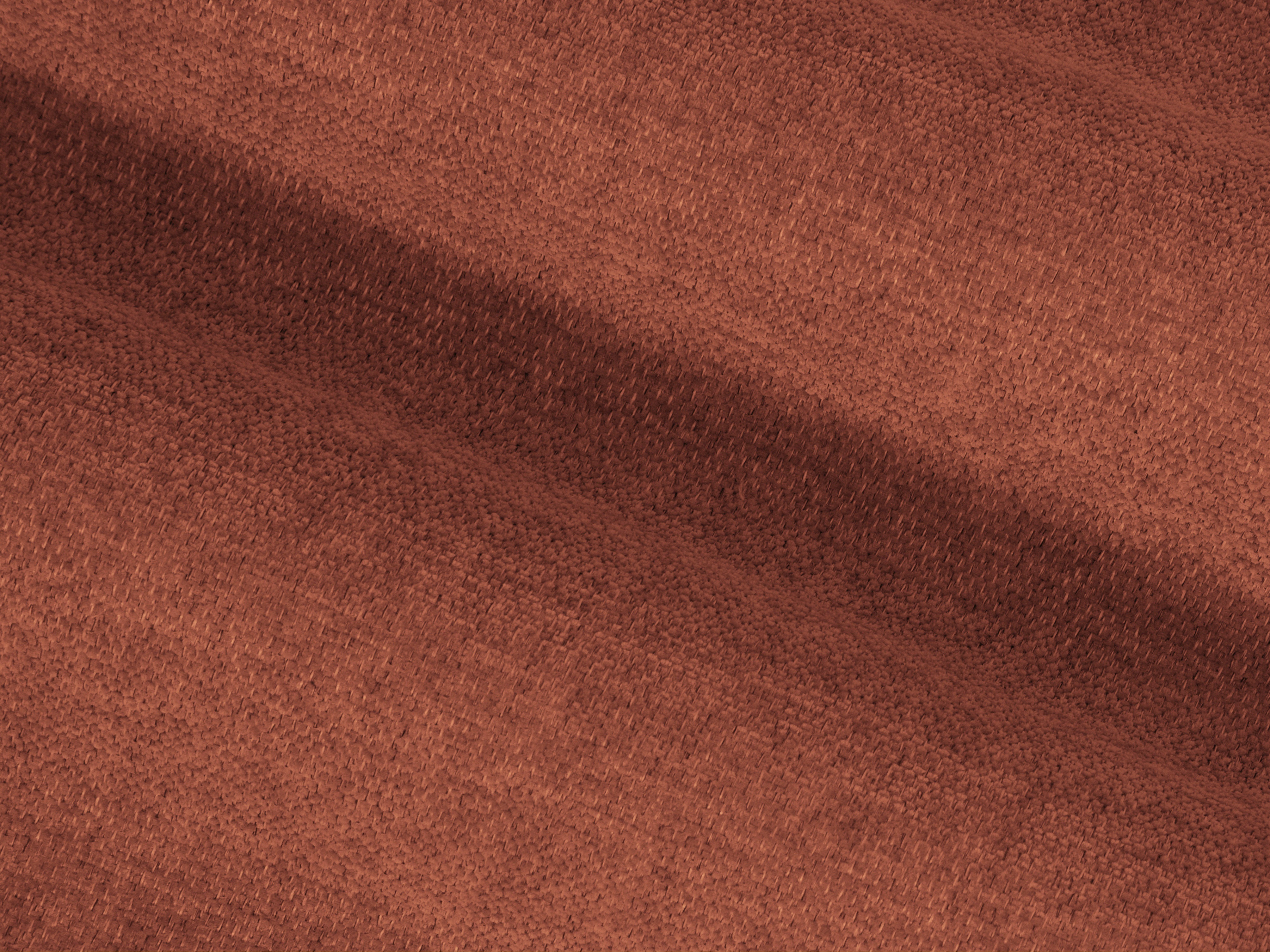 Ecksofa links BEMY korallenfarbener Chenille