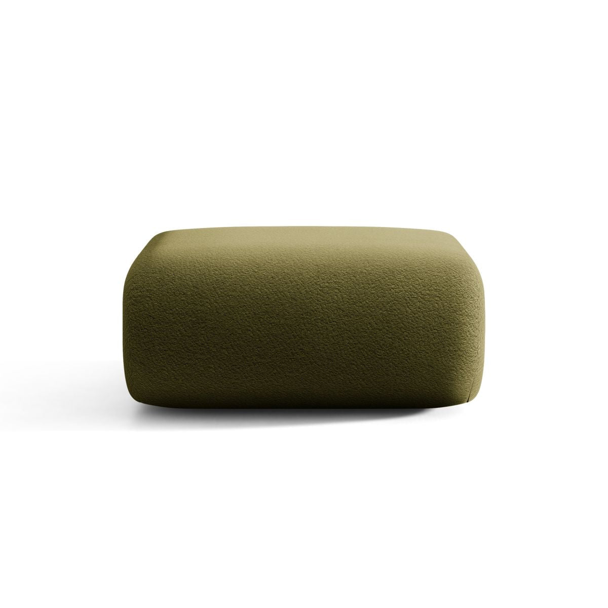 Puf NEO olijfgroene boucle