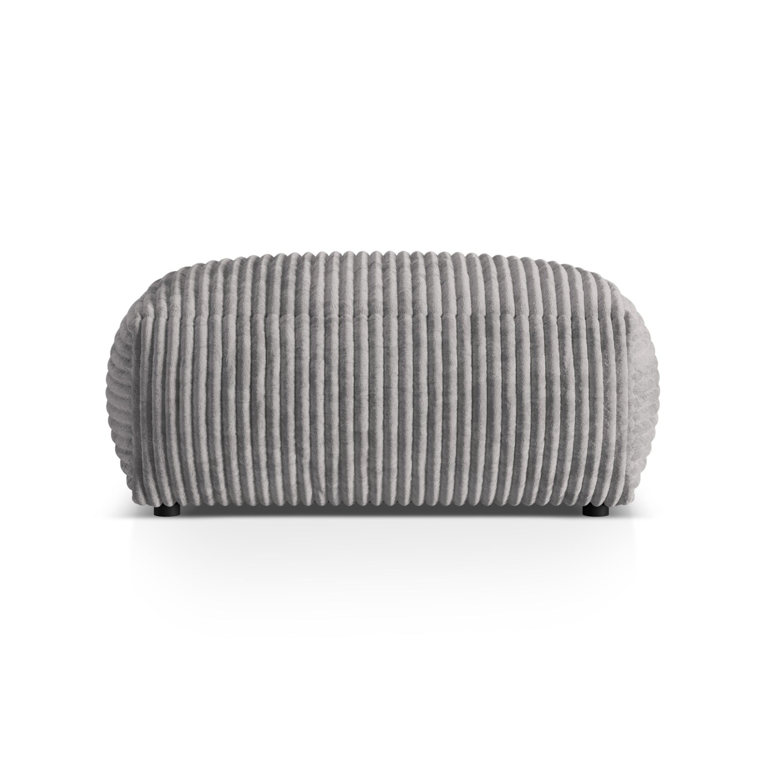 Martin pouf light gray corduroy