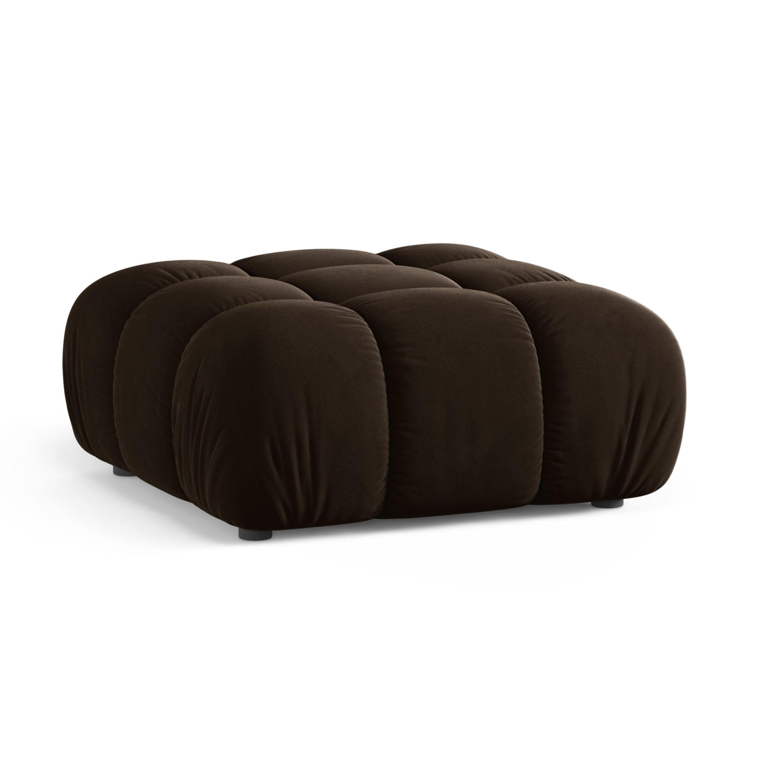 Puf / fluwelen module BELLIS chocolade