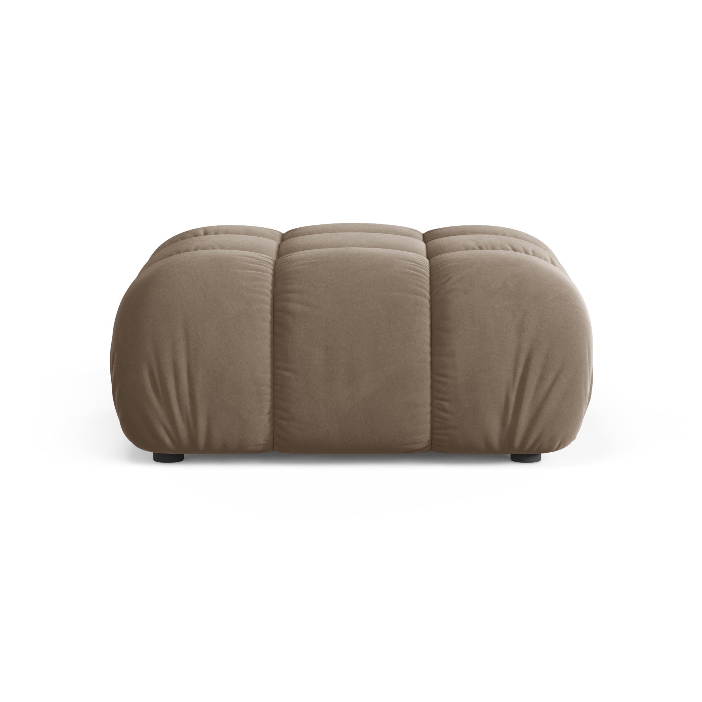 Puf / fluwelen module BELLIS cappuccino